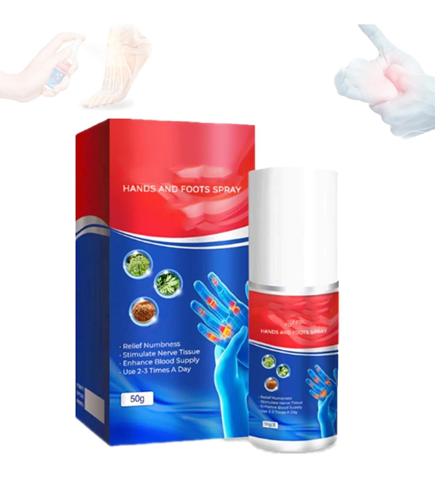 Gfouk Numbfix Hands and Foots Spray for Discomfort Caused by Joints Numbfix Hands and Foots Spray for Applies to Everyone Relieves Various Joint Pains (3pcs) - Buy Online on GoSupps.com