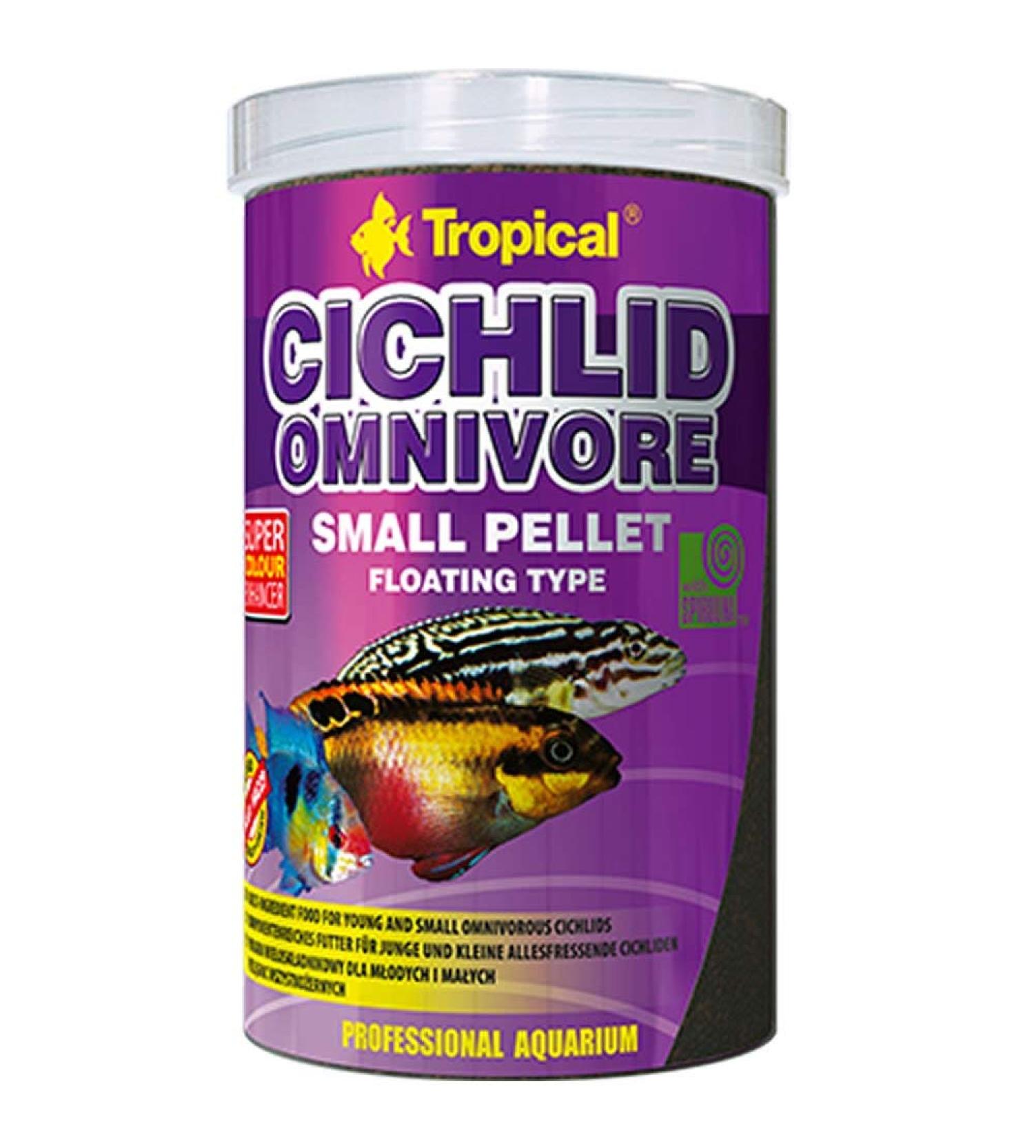 Cichlid Omnivore Small Pellet 250ml / 90g - for Young and Small Omnivorous Cichlids