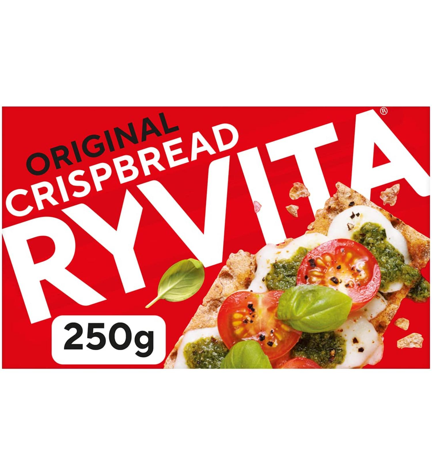 Ryvita Original Crispbread Low Fat Healthy Snack High in Fibre 250 g - Buy Online on GoSupps.com