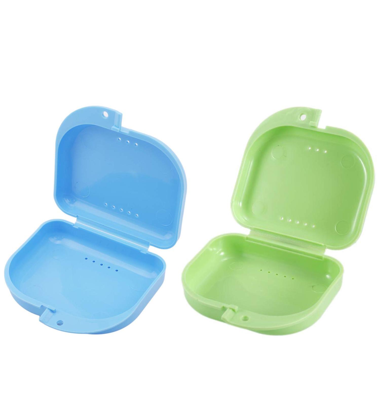 Buy Dental Prosthesis Box - Durable Storage for Dentists | 2-Piece Cyan & Blue Set - Buy Online on GoSupps.com