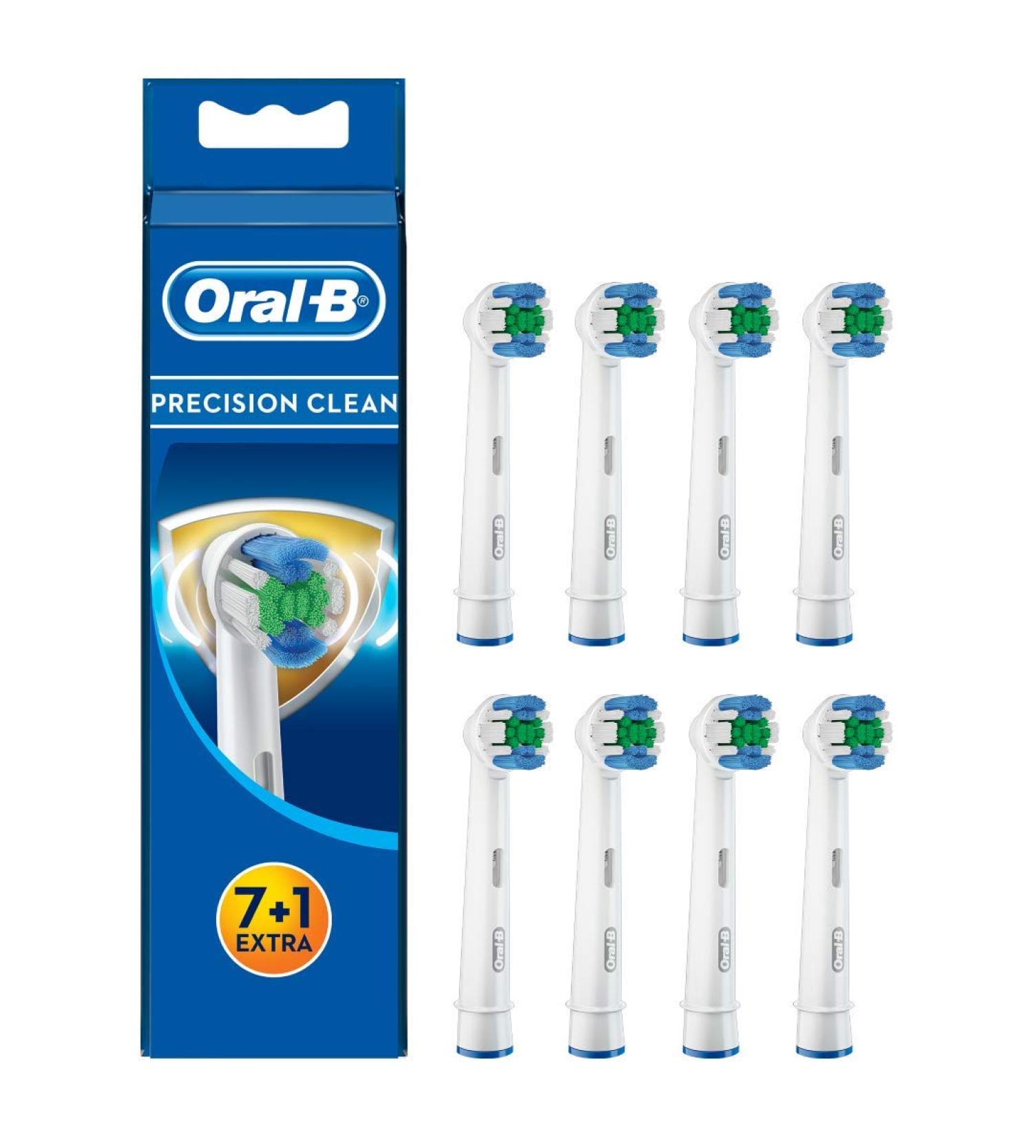 Oral-B Precision Clean Brush Heads with Bacterial Protection - Anti-Bacterial 8 Pack - Buy Online on GoSupps.com