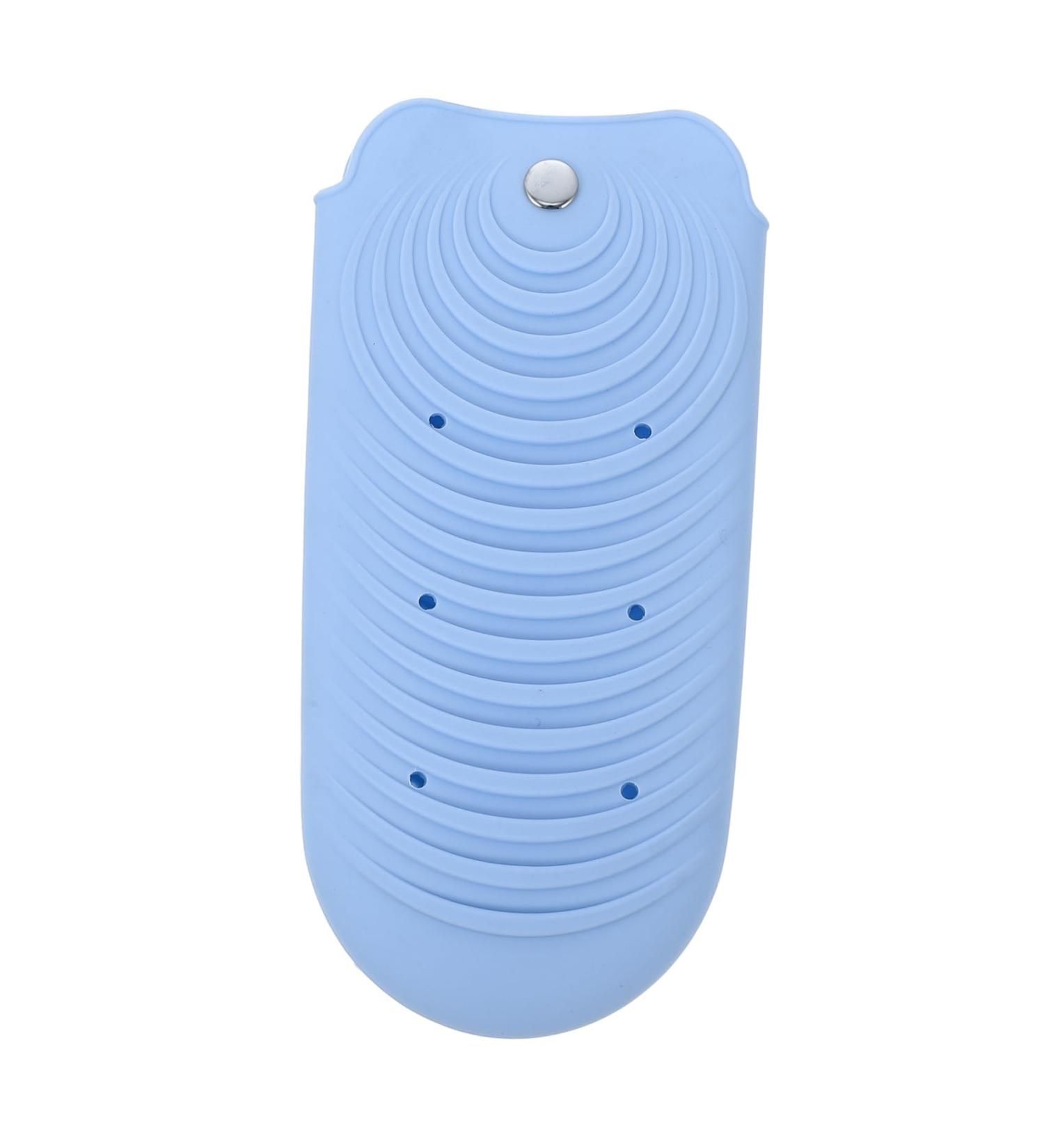 Heat Resistant Hair Curler & Flat Iron Holder Bag | Insulation Pouch for Travel & Storage | 20x10cm Blue - Buy Online on GoSupps.com