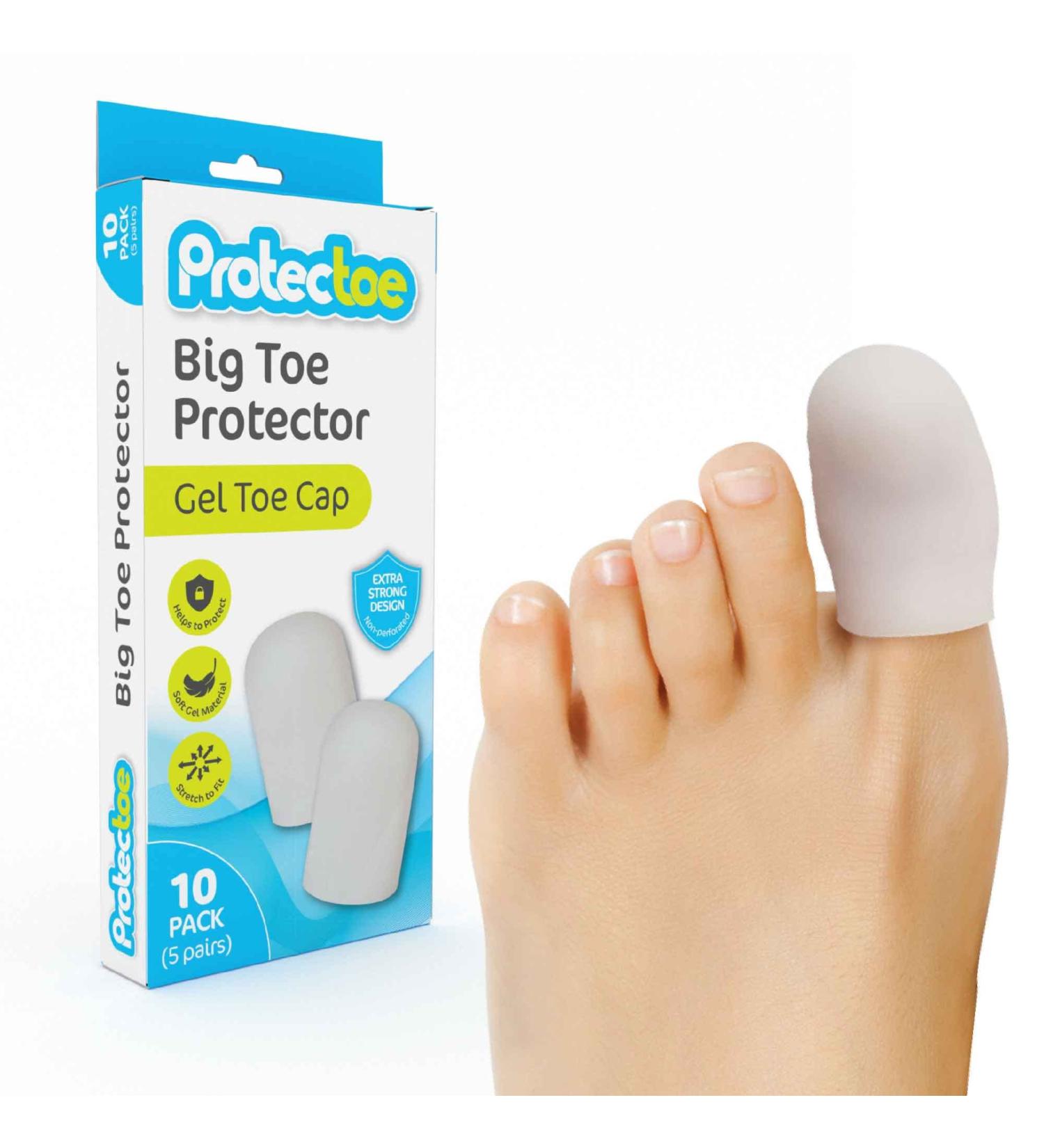 Protectoe Big Toe Protector Non-Perforated Extra Strong Design - Pack of 10 - Buy Online on GoSupps.com