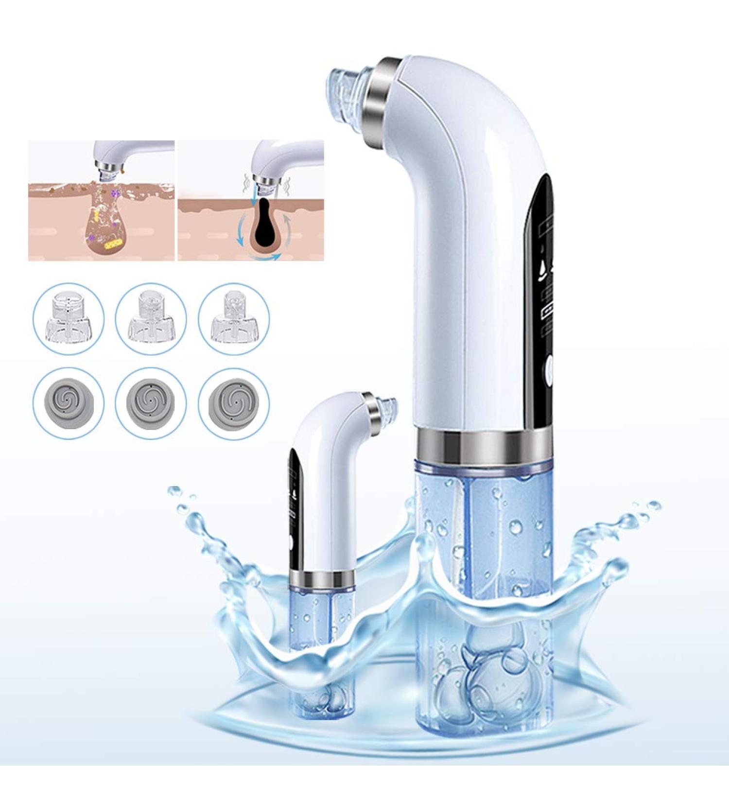 Pahajim Blackhead Remover Pore Vacuum - Electric Blackhead Extractor Tool for Comedo Removal - White - Buy Online on GoSupps.com