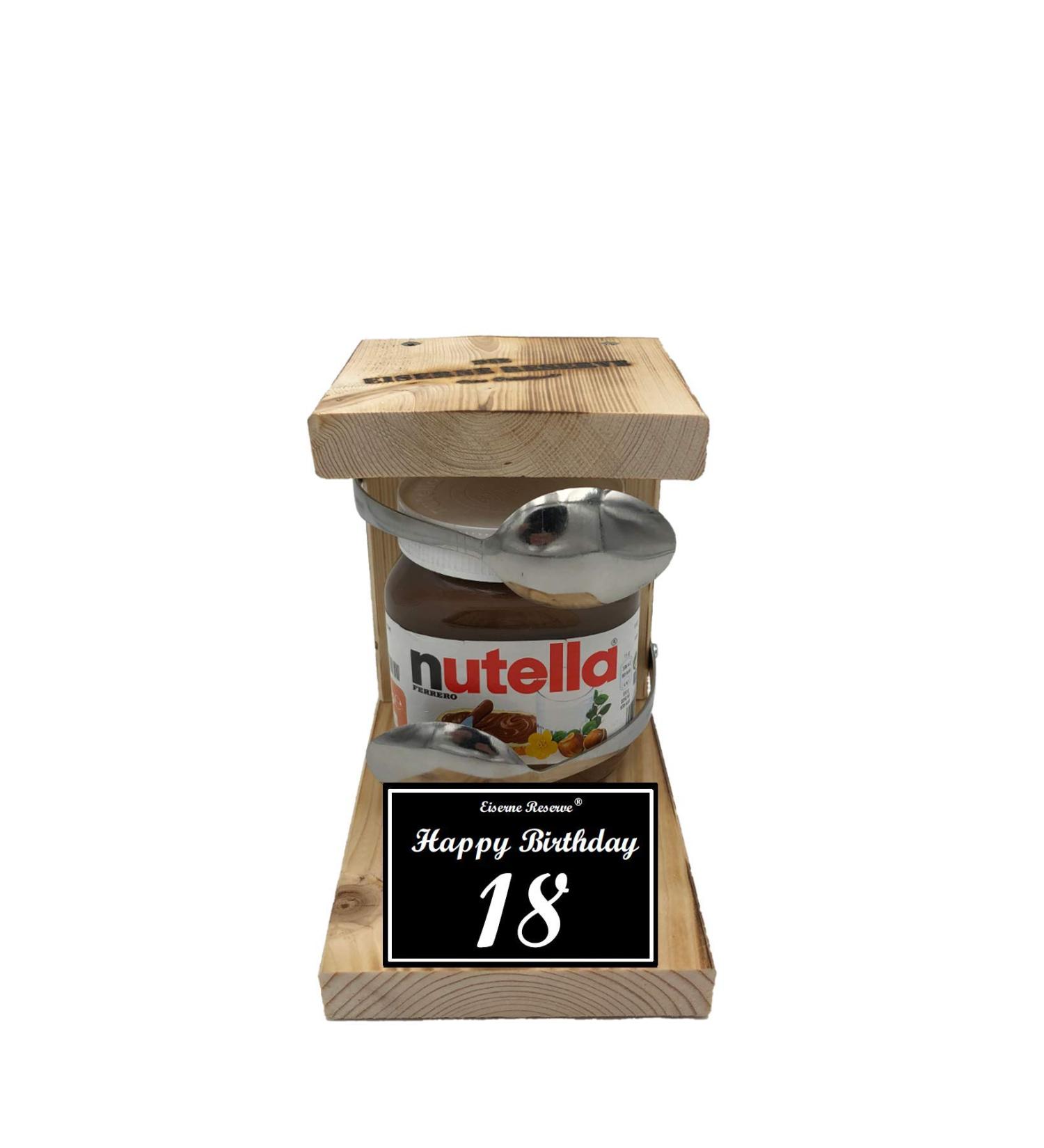 Nutella Gift Set - Iron Reserve Spoon & Funny 18th Birthday Gift for Nutella Lovers - Buy Online on GoSupps.com