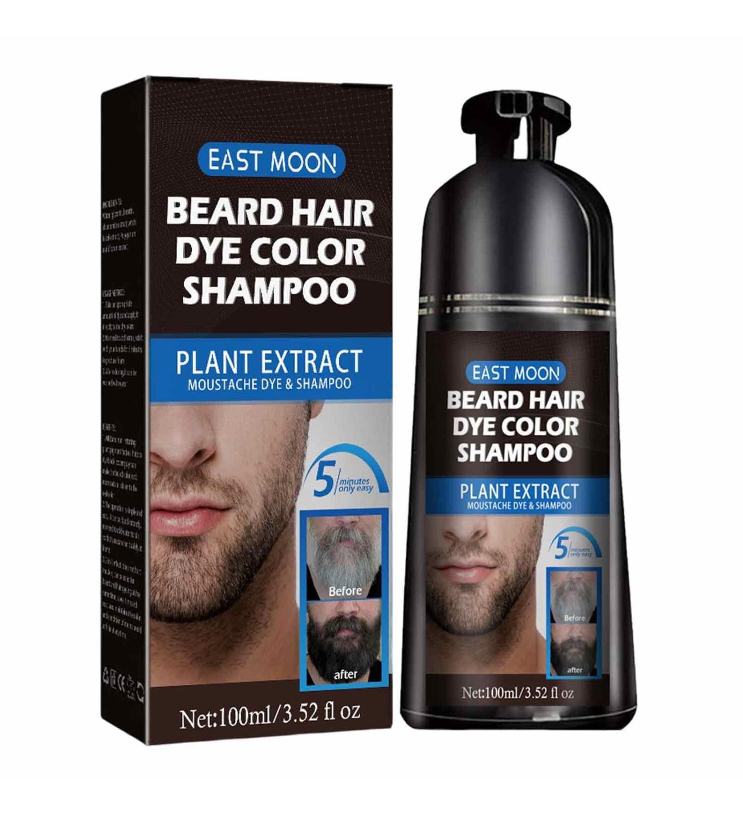 Beard Color Shampoo for Men - 100ml Organic Gray Beard Remover & Care - Buy Online on GoSupps.com