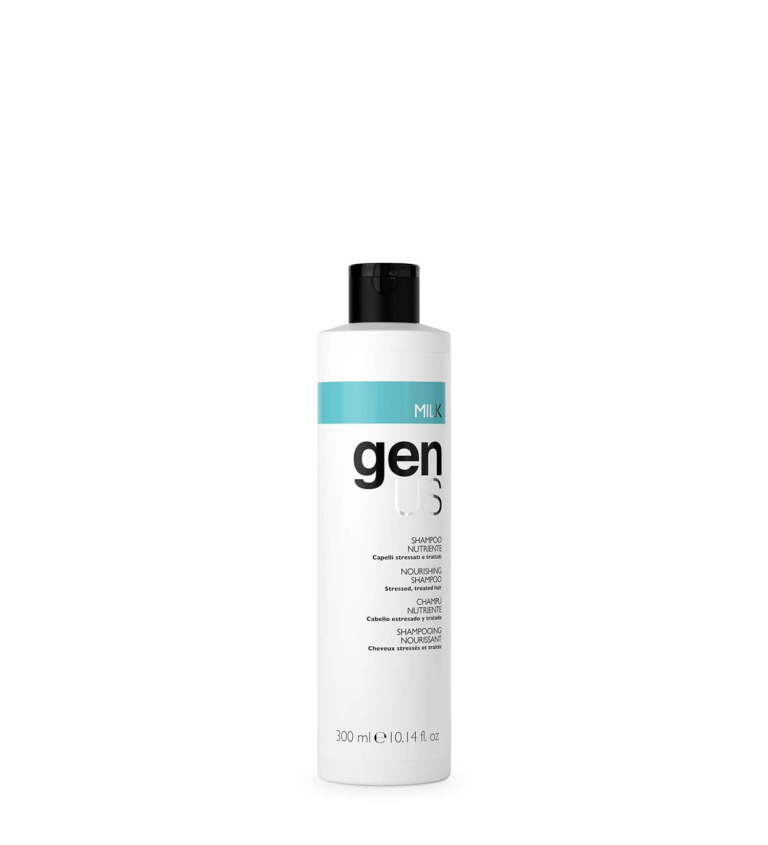 Milk nourishing shampoo for thick and treated hair 300 ml GenUs