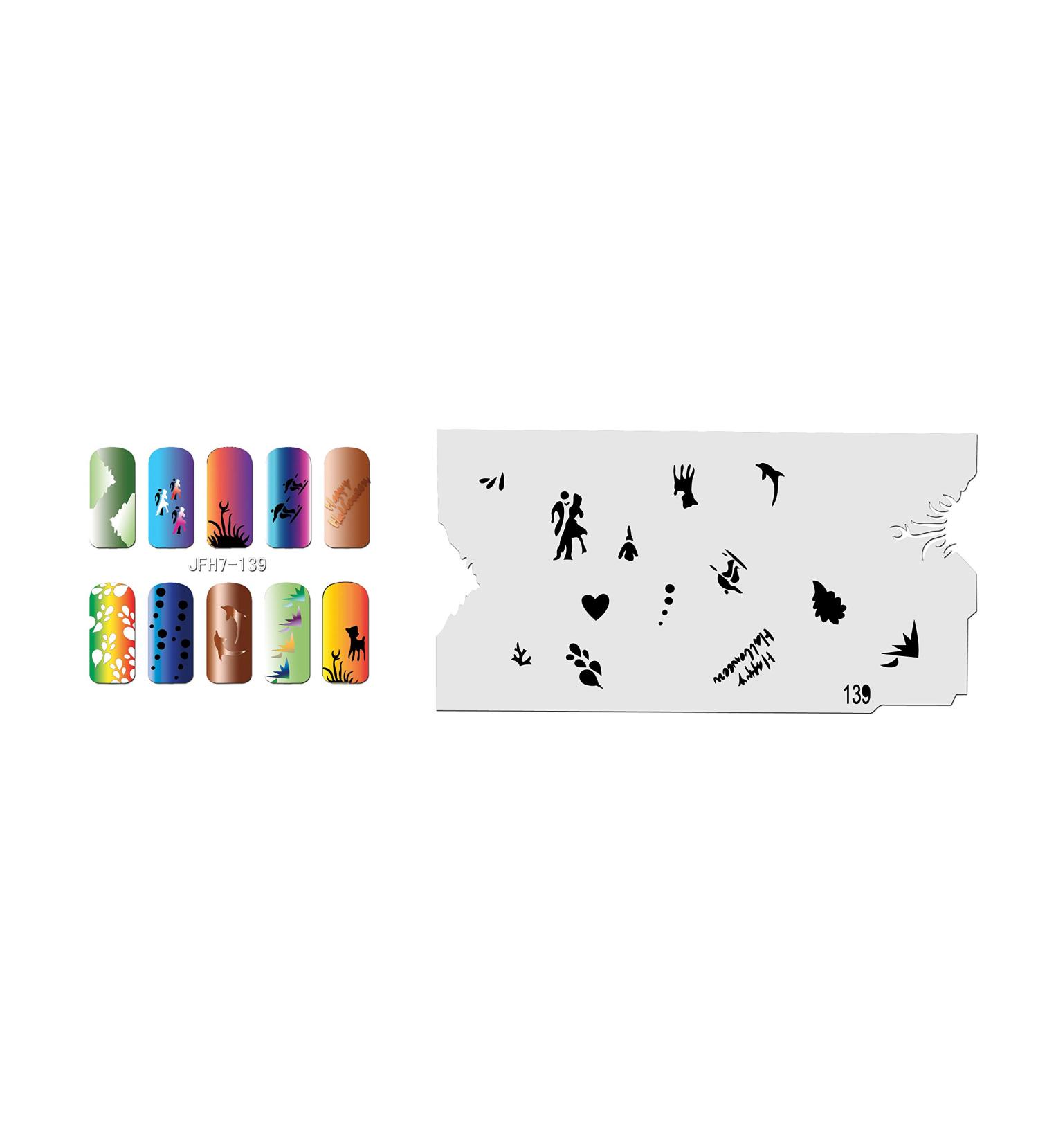 Fingernail stencil (airbrush nail art) Fengda JFH07-139
