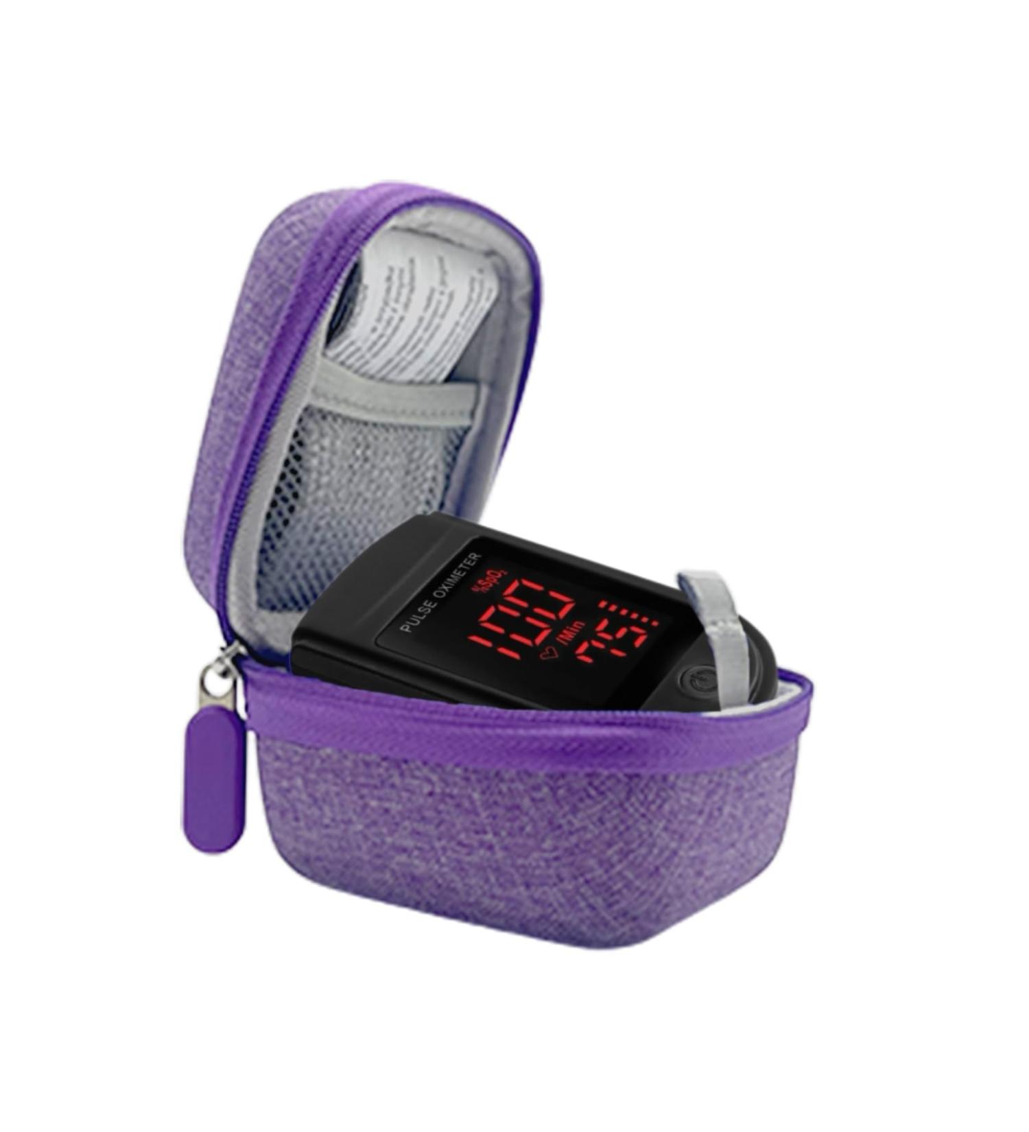 Storage Case for Zacurate Pro Series 500DL/500BL Innovo Deluxe iP900AP AccuMed CMS-50D1 & More | Drop-proof Dust-proof (Purple - Buy Online on GoSupps.com
