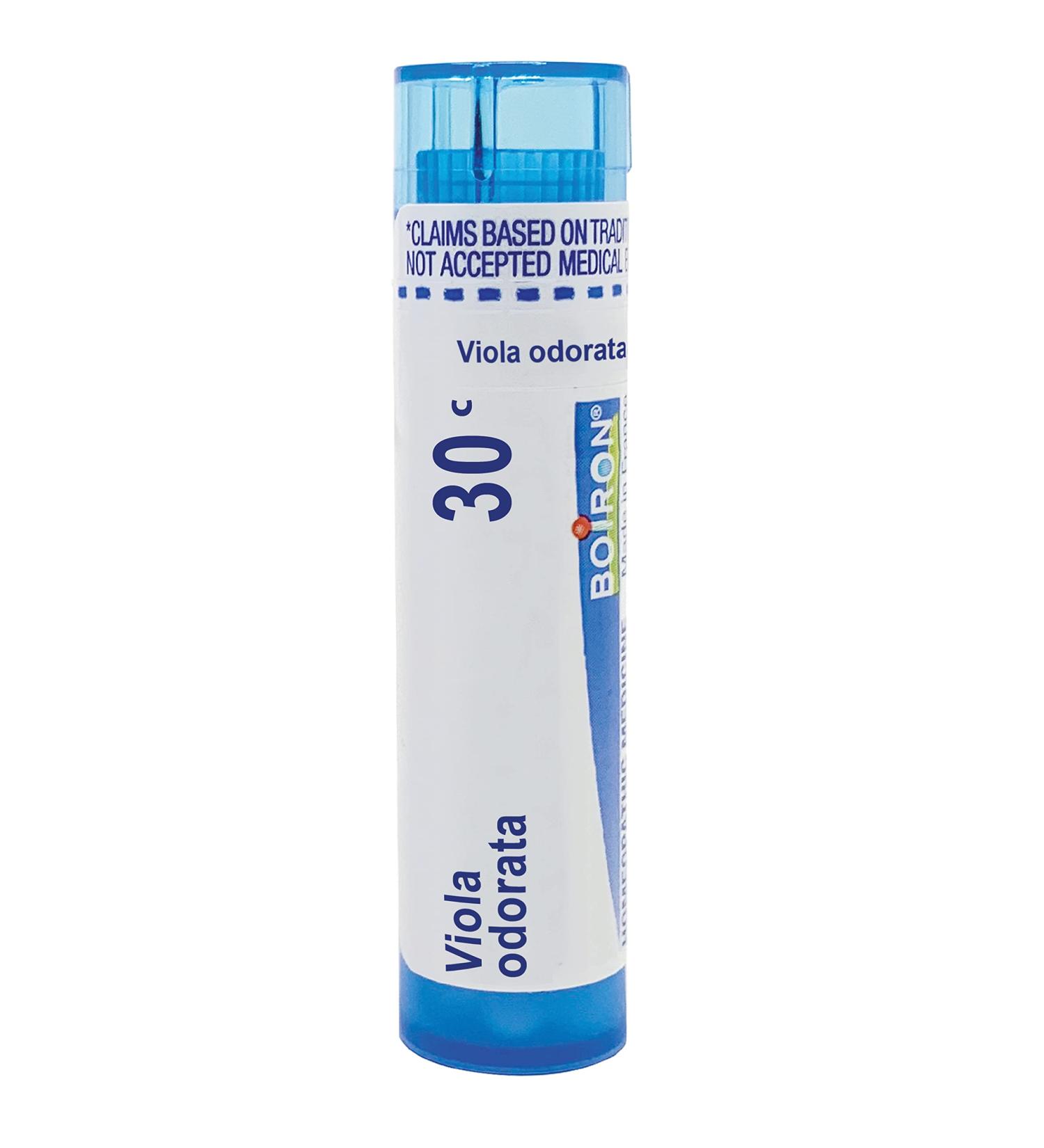 Boiron Viola Odorata 30C - 80 Pellets for Minor Arthritis Pain Relief in Wrist | International Shipping Available - Buy Online on GoSupps.com