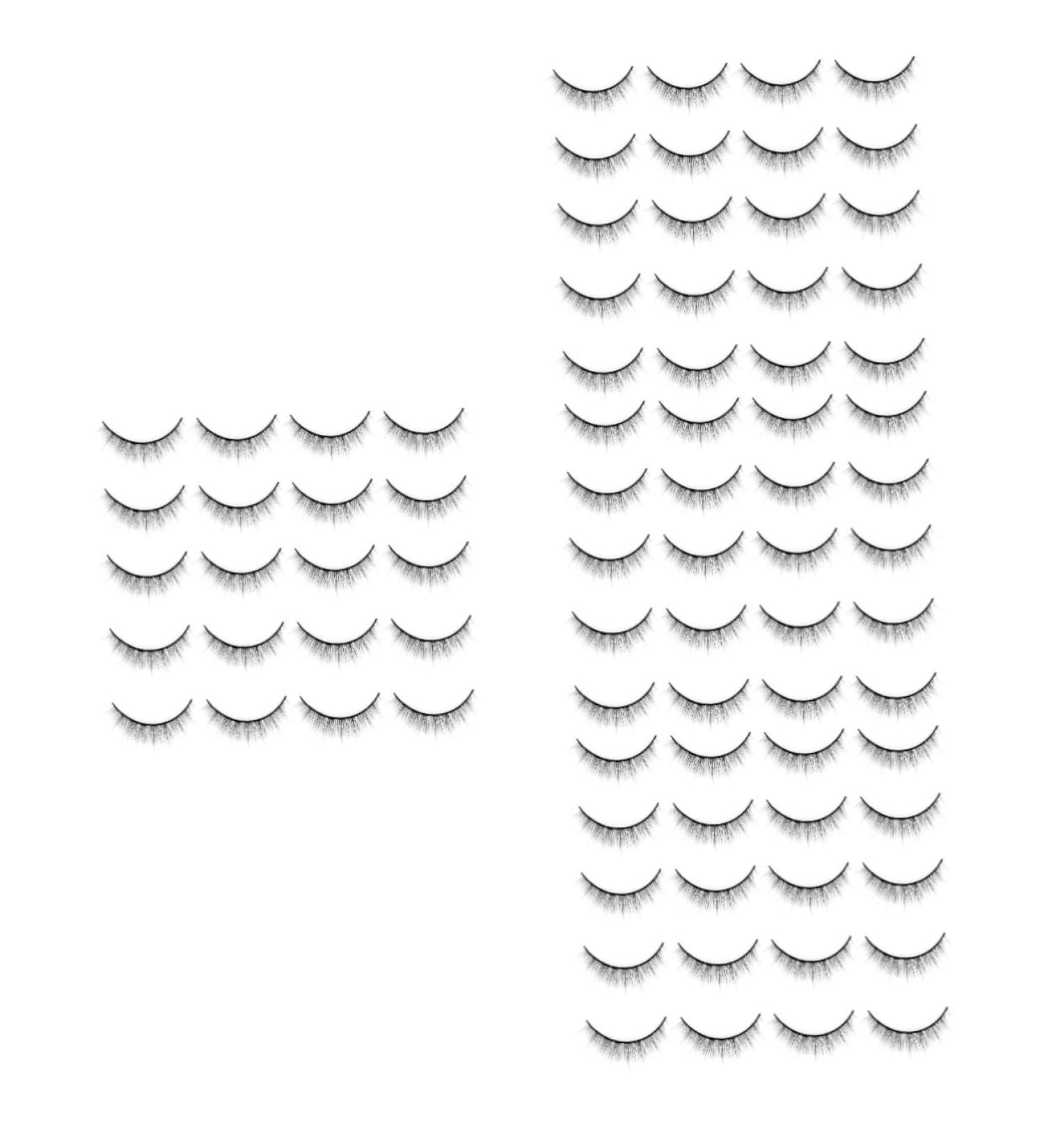 FRCOLOR 40 Pair False Eyelashes Women Makeup Eyelashes Natural Look Washing Capsules Makeup Accessories Makeup Tools for Women Naked Makeup Sas High Quality Fiber - Buy Online on GoSupps.com