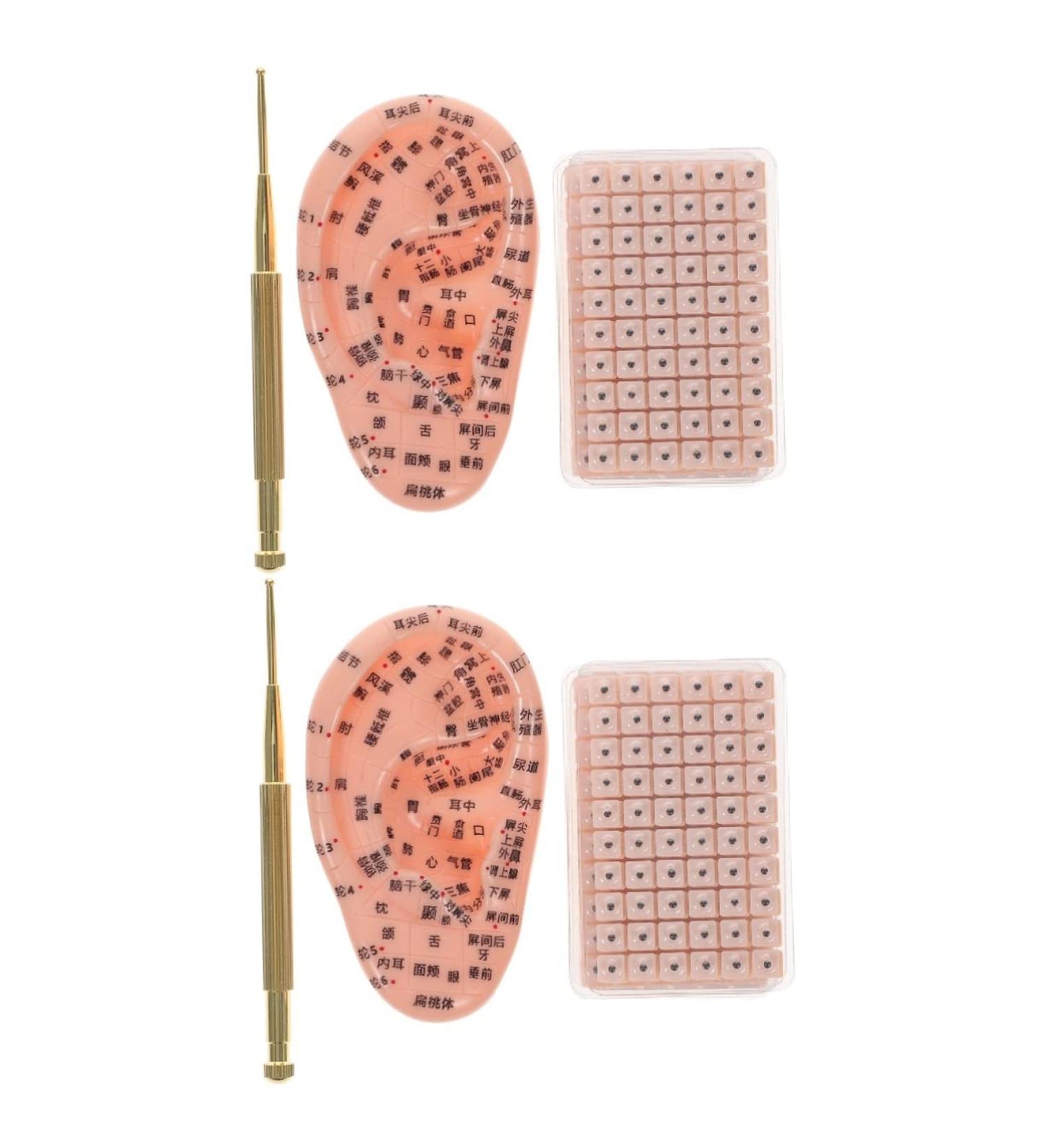 Healeved 2 Sets Auricular Tools Household Tools Model Kits Magnet Ear Beads Patch Acupoint Ear Stickers Self Caring Products Set Disposable Silicone Pe Aluminum Alloy Assorted Colorx2pcs 10x6x0.6cmx2pcs - Buy Online on GoSupps.com