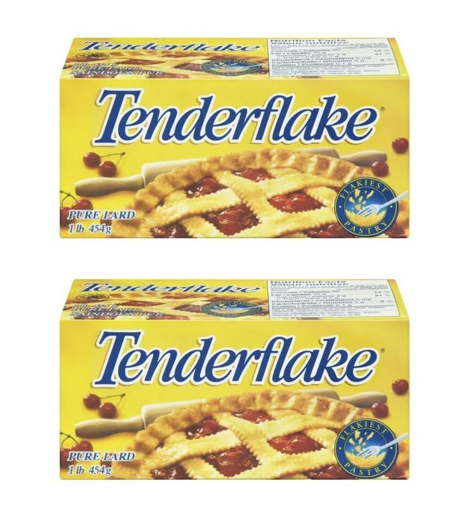 Tenderflake Pure Lard (2) Package Bundle (454g per package) - PLUS Bonus Big Maple Trivia Cards to Enjoy Perfect for Baking Pastries Pies Tarts for the Holidays - Buy Online on GoSupps.com