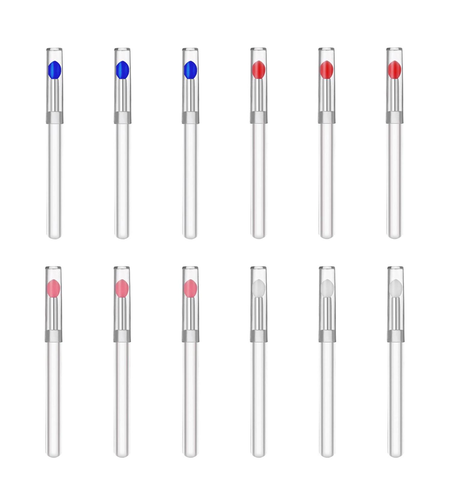 Xnivuis 12-Piece Silicone Lip Brush Set | Colorful Reusable Lip Applicators for Lipstick Eyeshadow & Lip Mask - Perfect for International Shipping - Buy Online on GoSupps.com