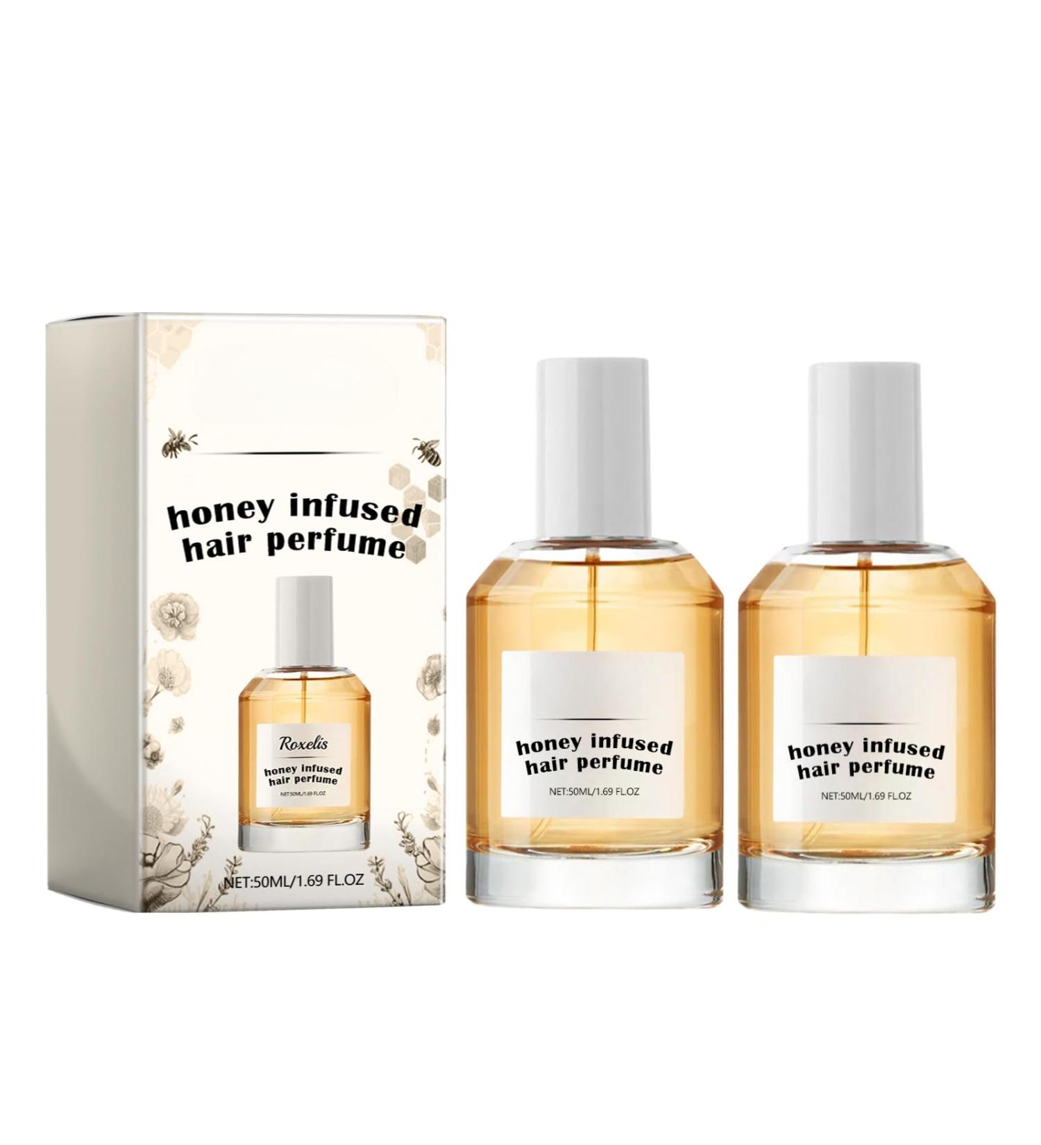 Honey Infused Hair Perfume Pheromone Perfume Essential Oil for Hair Nourishing and Hydrating Hair Shine Spray Anti Frizz Long-lasting Scent (2 Pcs) - Buy Online on GoSupps.com