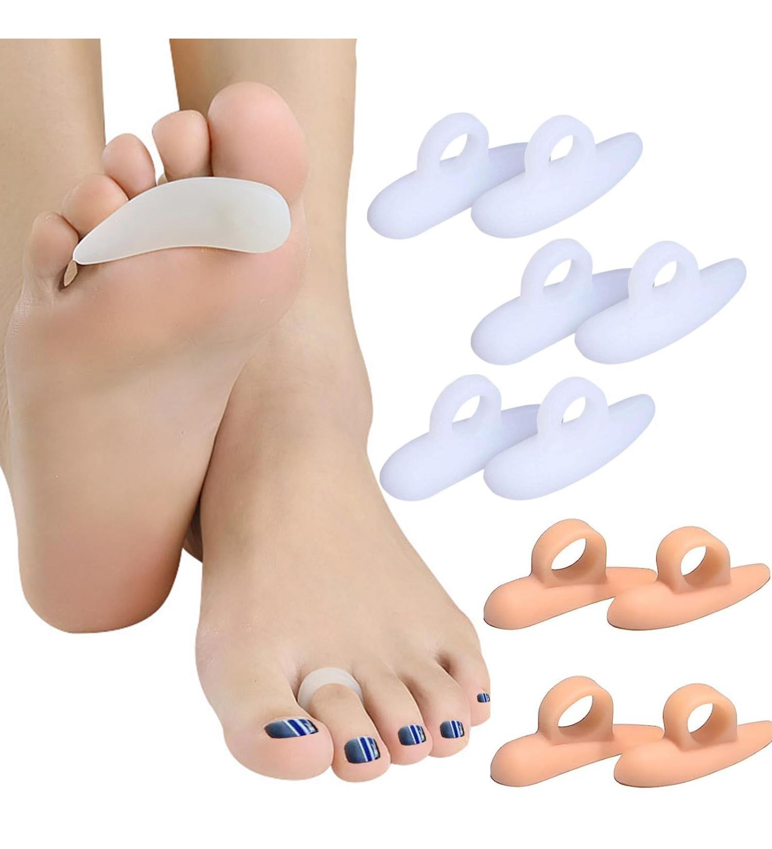 10-Piece Hammer Toe Corrector Set for Men and Women - Gel Straighteners with Separator Loops, Support Crest, Joint Realignment, Cushion Support - Buy Online on GoSupps.com