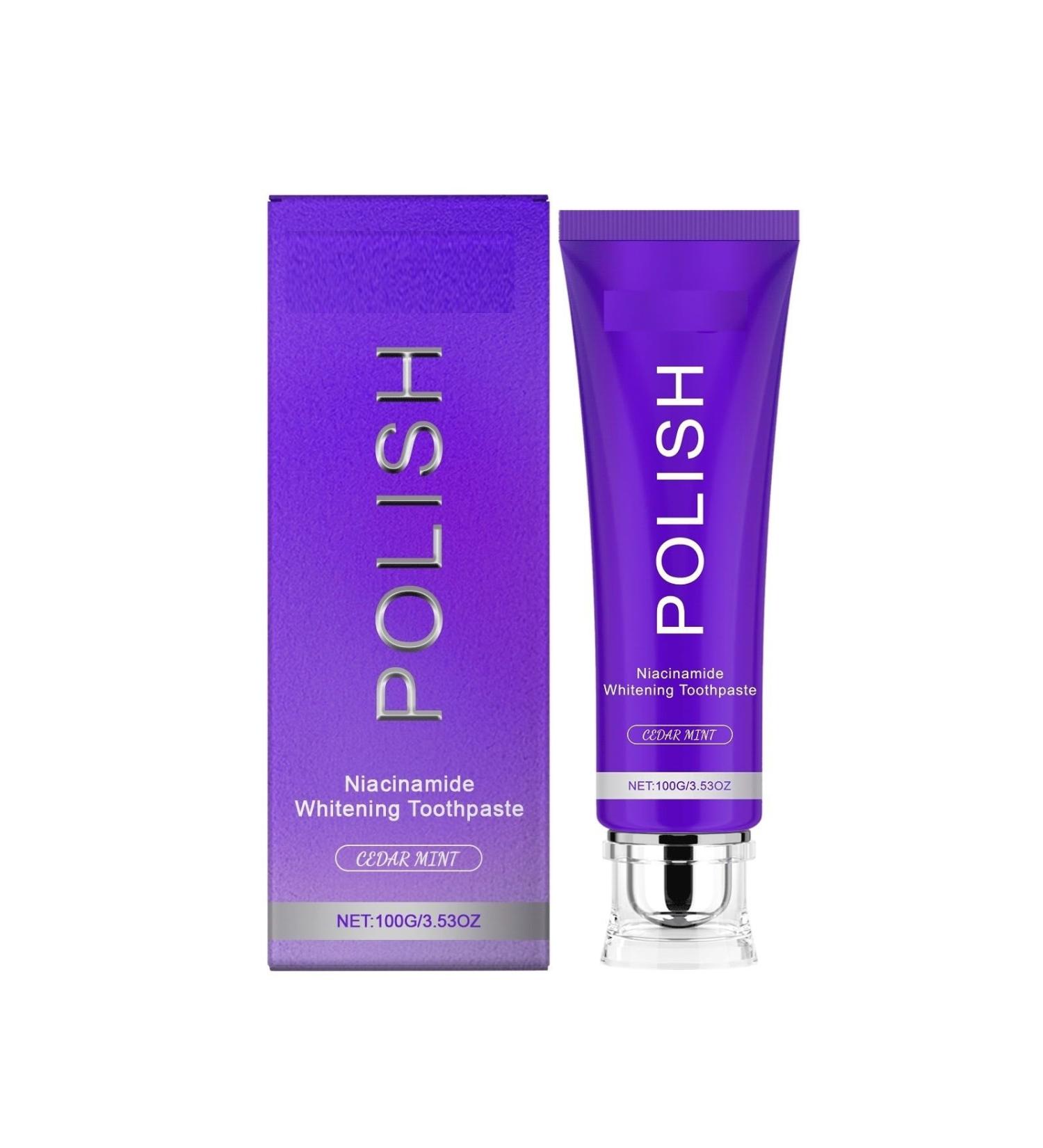  G n rique Whitening Toothothpaste with Niacinamide 100g Fresh Breath Stain Removal and Tartar Control Strengthens Tooth Enamel for Daily Oral Care - Buy Online on GoSupps.com