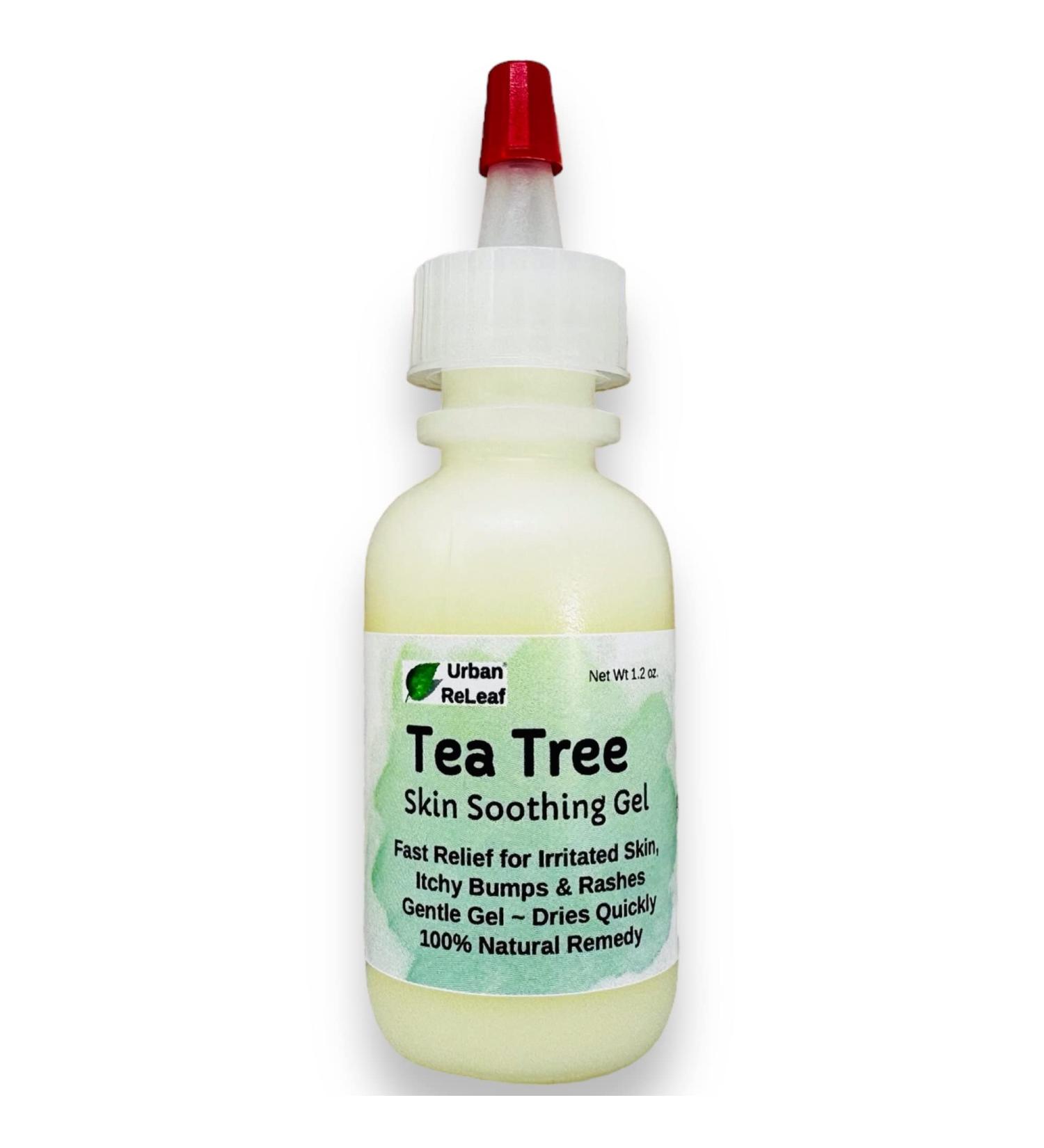 Urban ReLeaf Tea Tree Skin Soothing Gel - Fast Relief for Irritated Skin, Itchy Bumps & Rash | Gentle, Quick-Drying 100% Natural Remedy - Buy Online on GoSupps.com