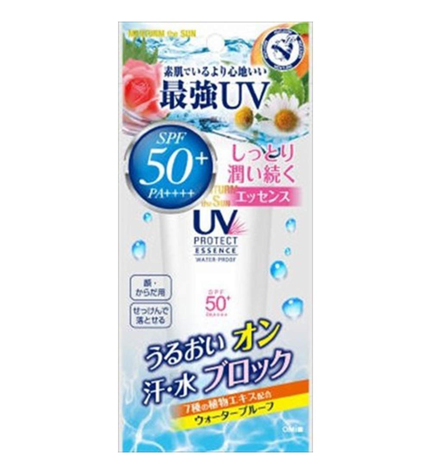 Menturm Sunscreen The Sun Perfect UV Essence Water Proof SPF50+/PA++++ 80g (Green Tea Set)