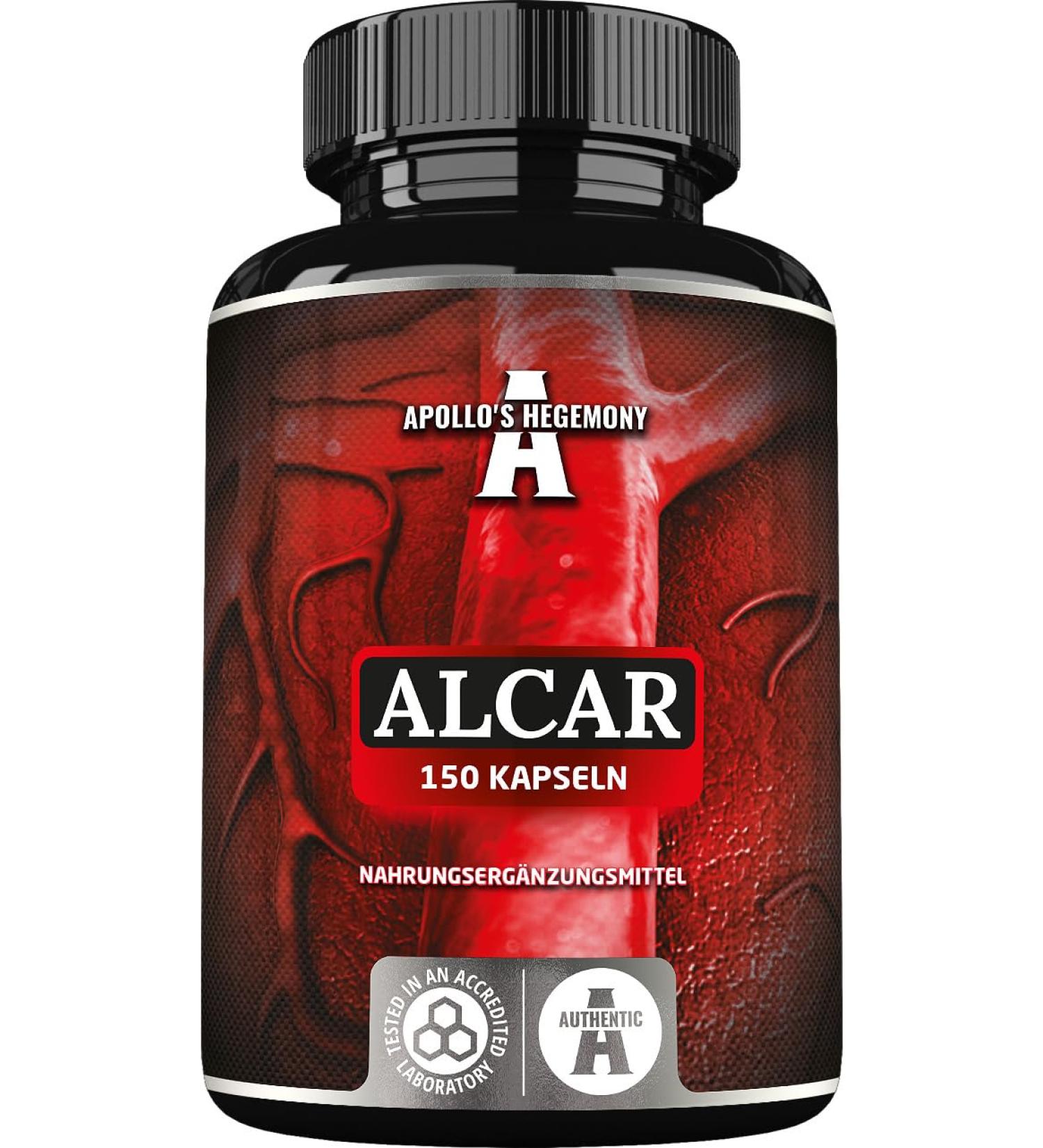 Buy Acetyl L-Carnitine HCL 550 mg | High-Dosed Amino Acid Supplement | 150 Capsules | 5 Months Supply | Mitochondria Protection | Apollo s Hegemony - Buy Online on GoSupps.com