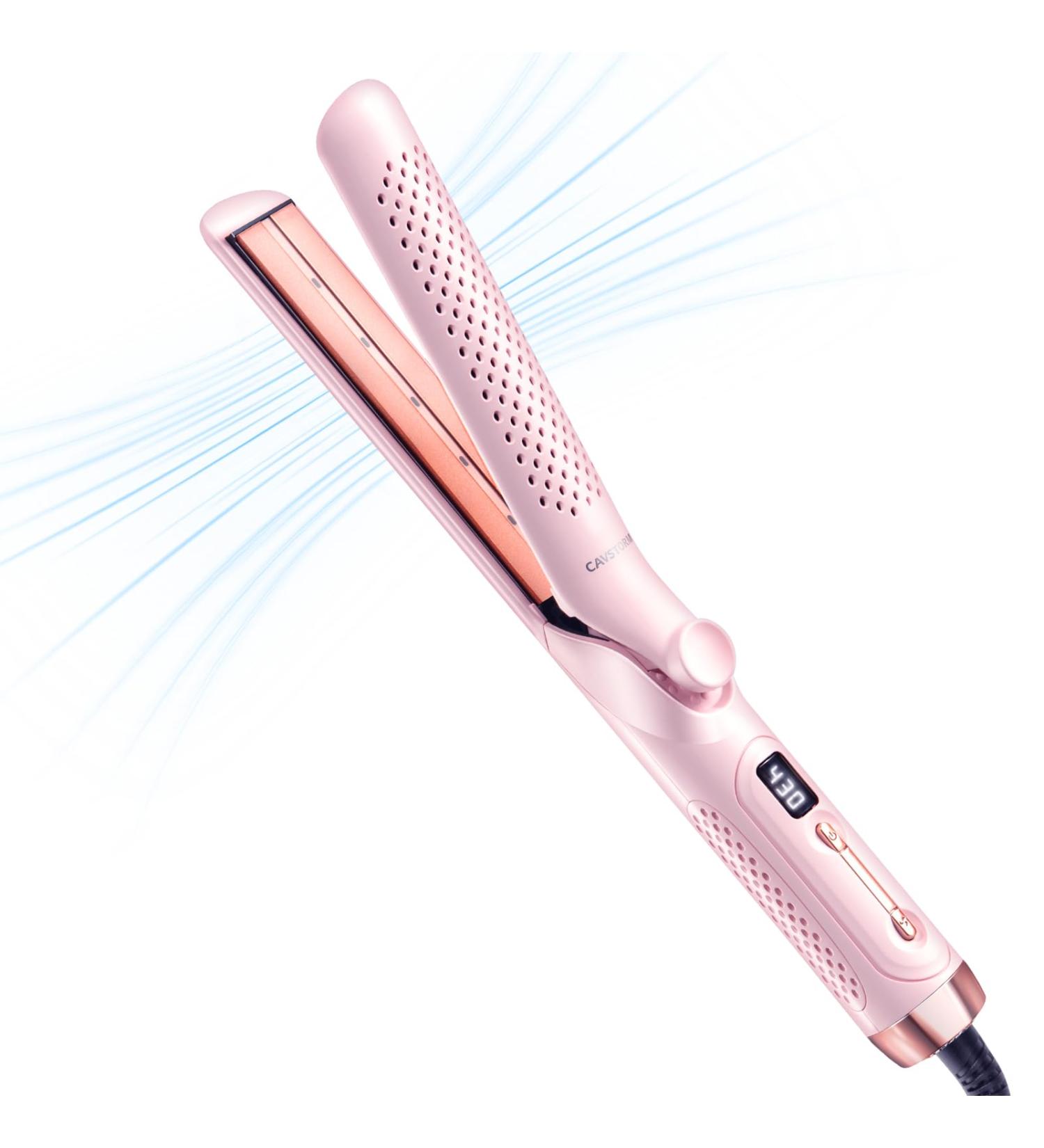 Buy 360 Airflow Styler 2 in 1 Curling Iron & Hair Straightener - Adjustable Dual Voltage Perfect for All Hair Types Pink - International Shipping Available - Buy Online on GoSupps.com