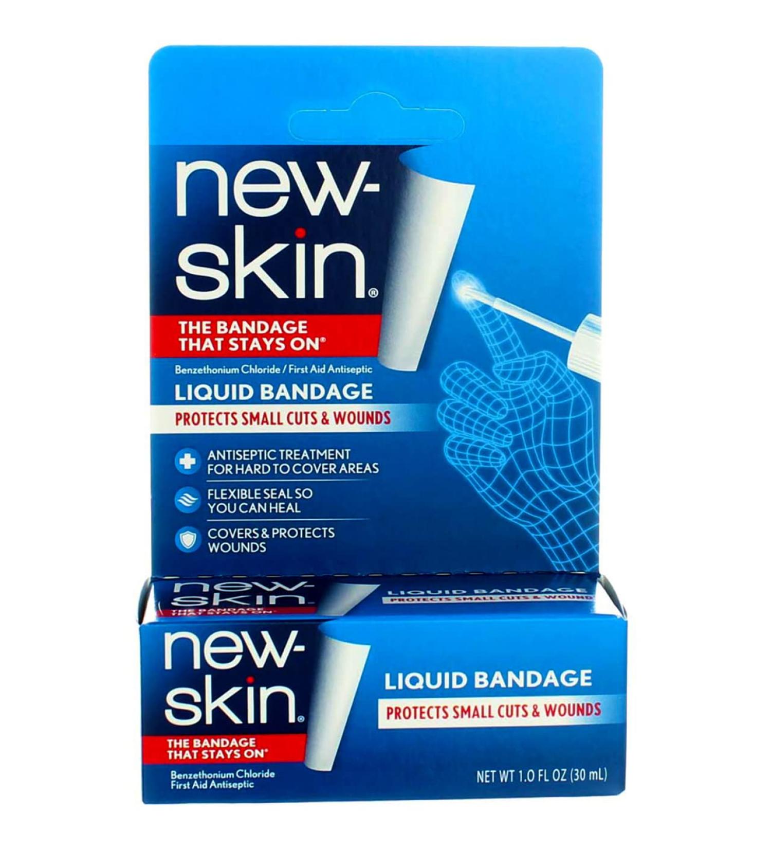 New-Skin Liquid Bandage 1 oz - Pack of 6 | Fast Healing & Protective Seal - Buy Online on GoSupps.com