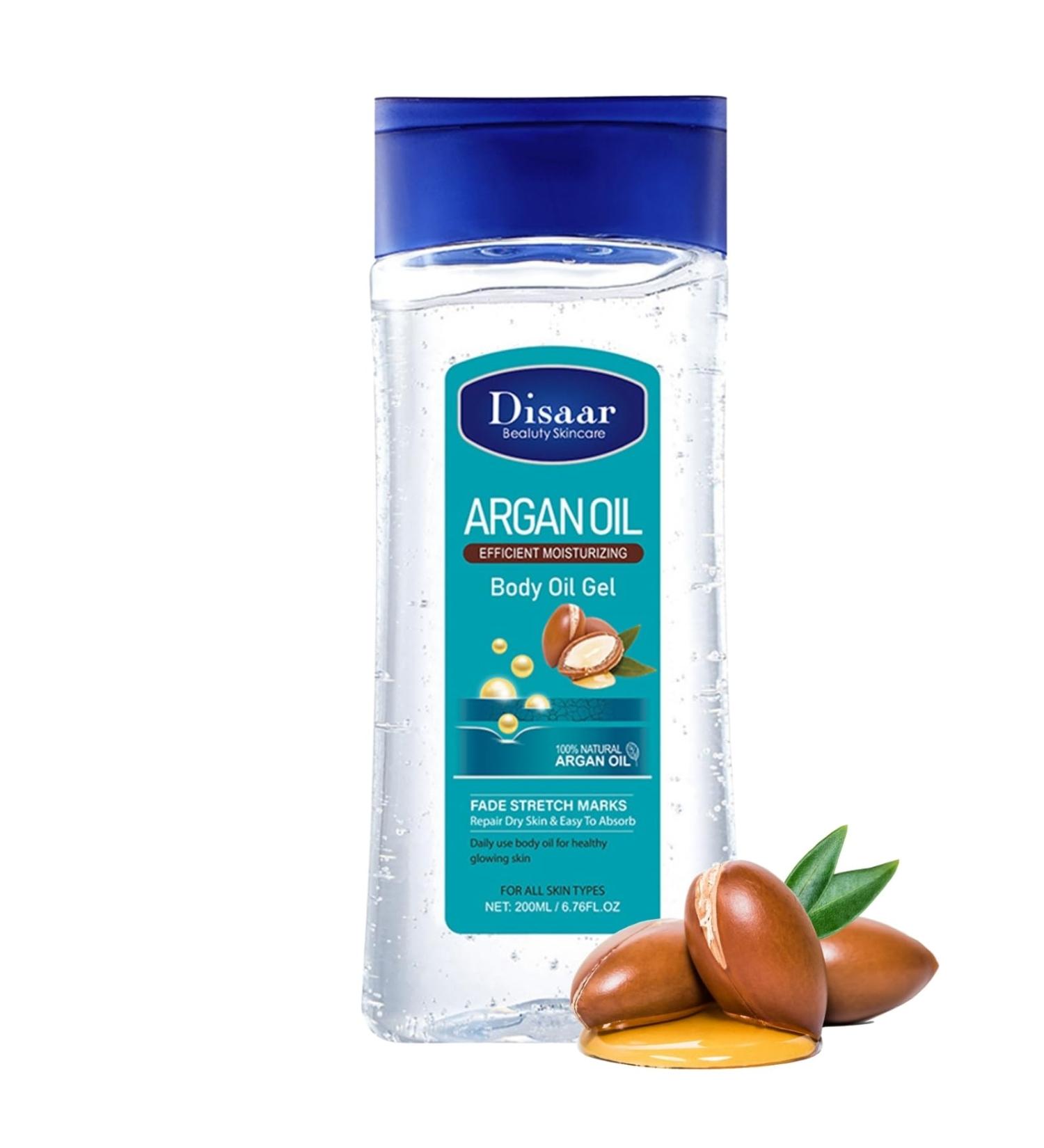 Body Oil for Women - Argan Oil Body Oil - Body Skin Care for Hydrating Nourishing Firming - Facial Oil Gel - Essential Oils for Skin - Body Oil for Dry Skin - Stretch Mark Oil - Buy Online on GoSupps.com