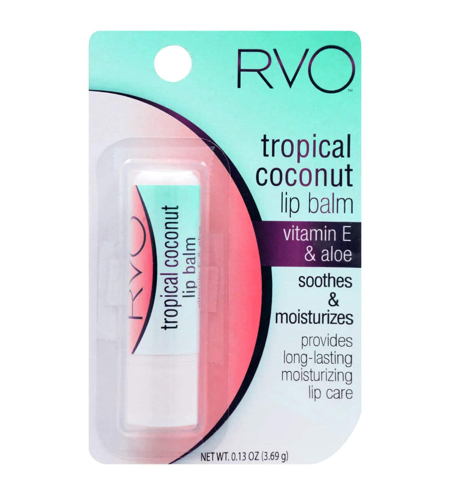 Tropical Coconut Lip Balm with Vitamin E & Aloe | Soothing Moisturizer for Long-Lasting Lip Care - Buy Online on GoSupps.com