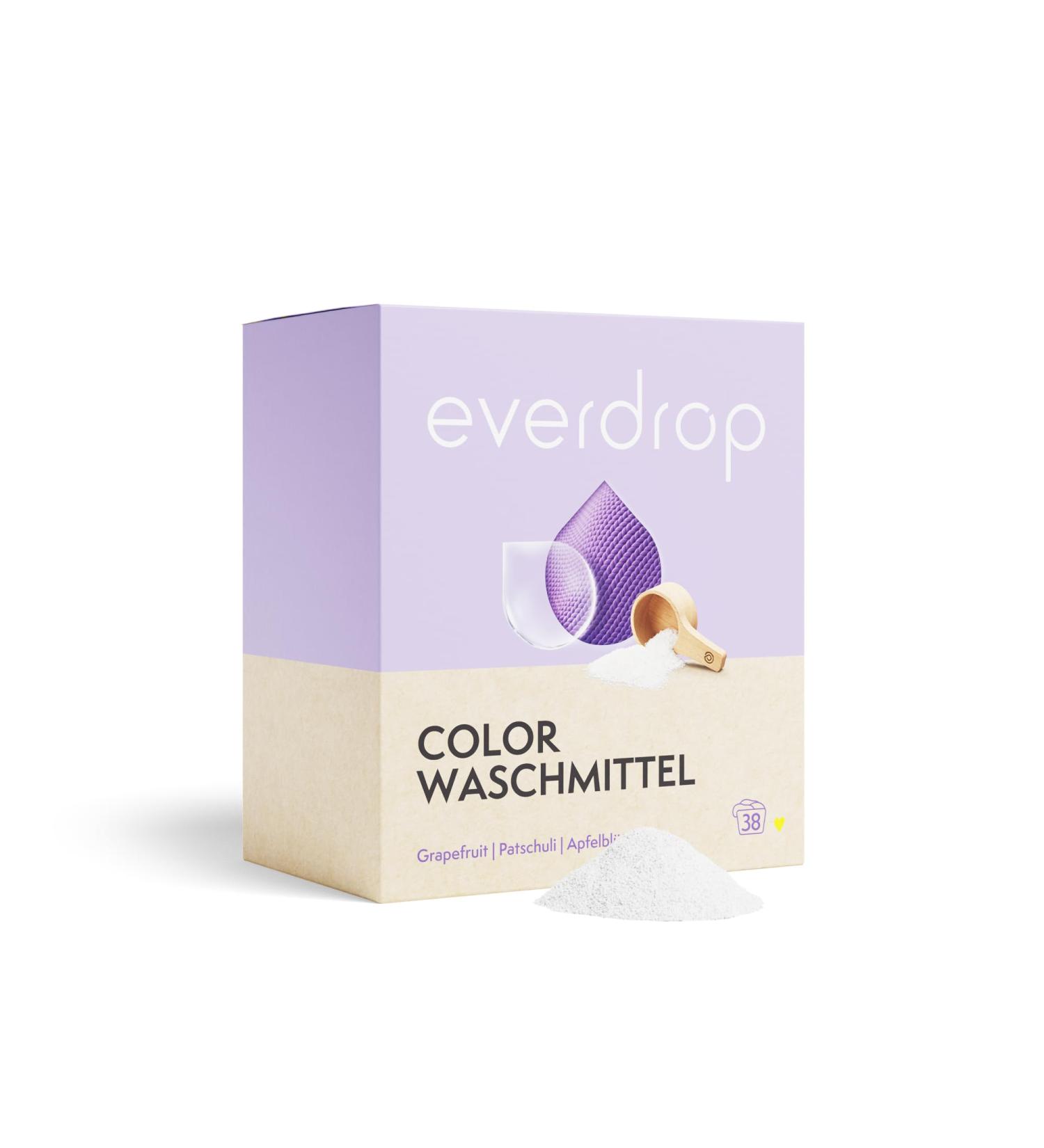 Everdrop Color Detergent | 38 WL for Colored & Black Laundry | Eco-Friendly & Microplastic-Free - Buy Online on GoSupps.com