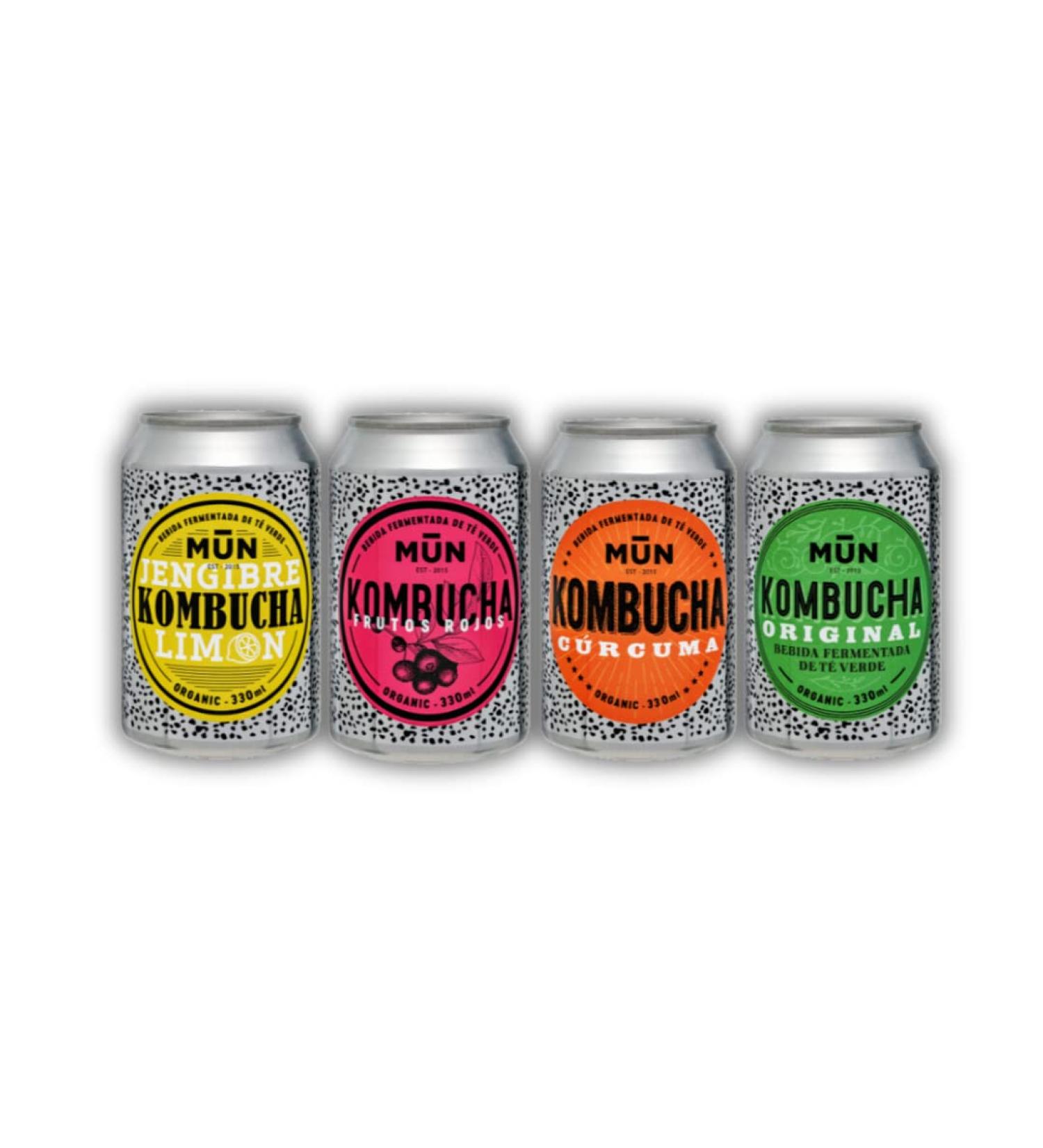 Mun Kombucha Pack of 12 Kombucha Tea Boxes 330ml - Buy Online on GoSupps.com