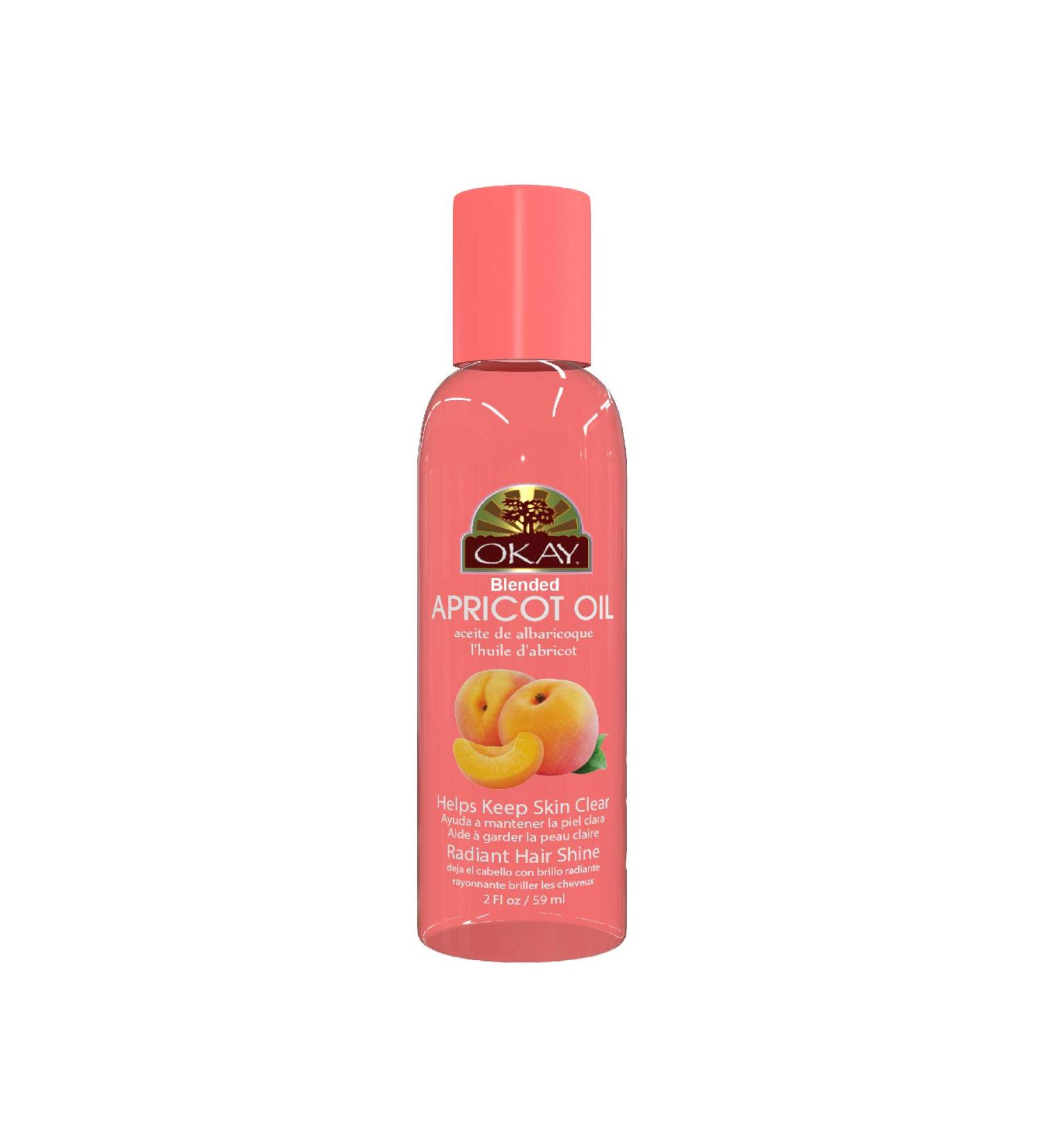 Okay | Blended Apricot Oil | For Hair and Skin | 2 Ounce