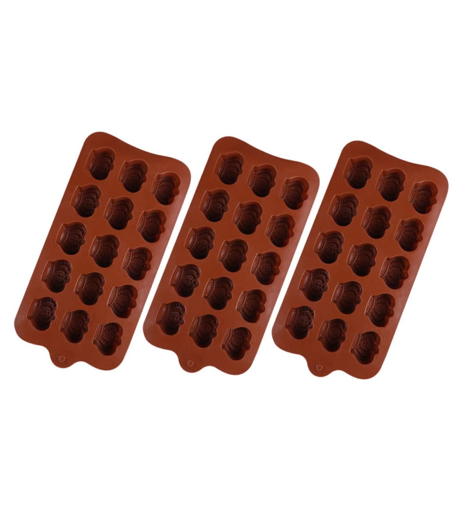 Cabilock 3pcs Crown Silicone Mold Chocolate Bars Molde De para Resina Silicone Moulds for Chocolate Ice Tray - Buy Online on GoSupps.com