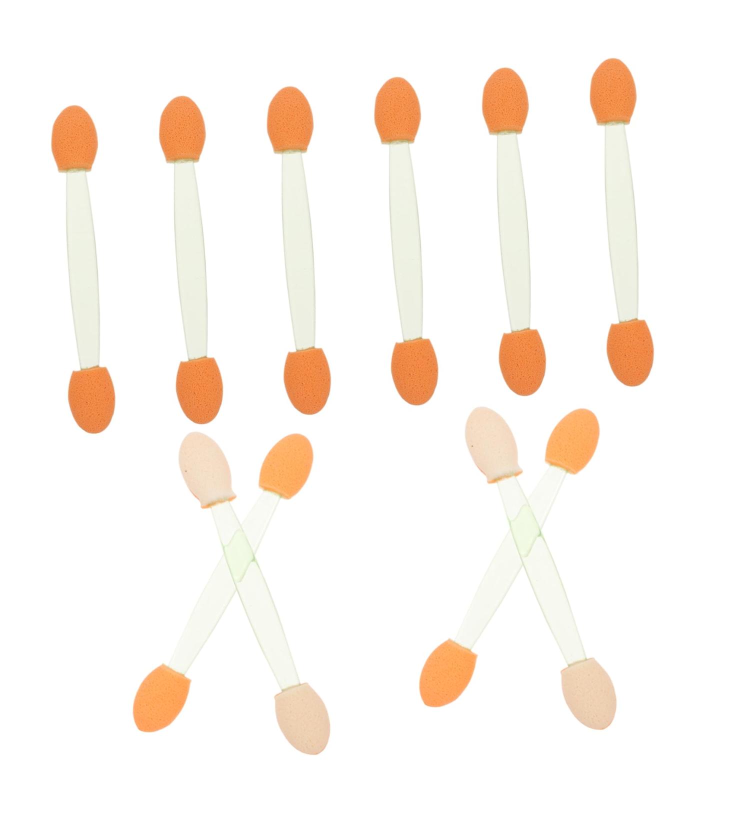 DRESSOOS 100pcs Sticks Double-end Cosmetic Tool Double-headed Professional Sponge Makeup Eyeshadow 6.5x1.3cm Green - Buy Online on GoSupps.com