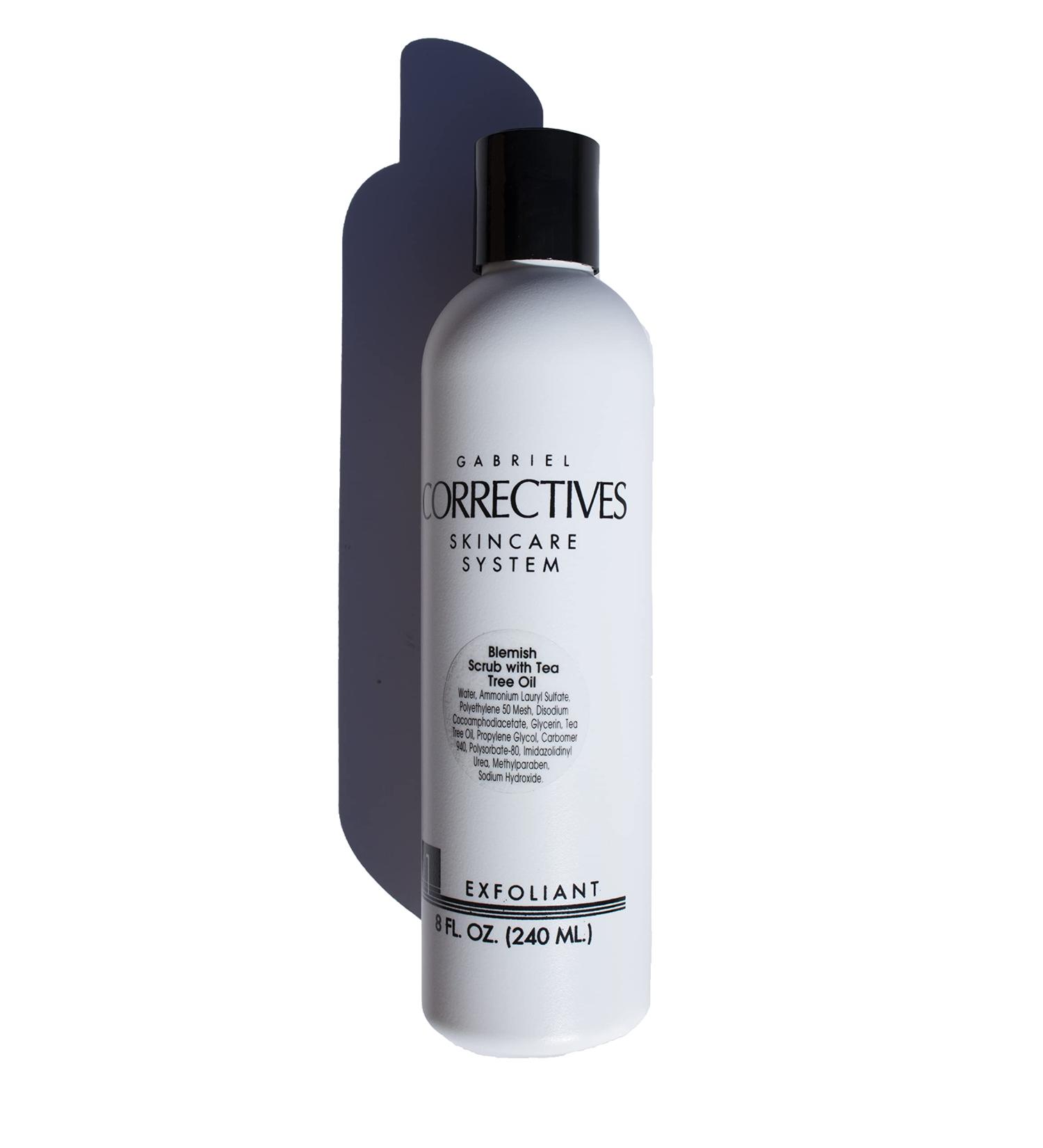 Gabriel Correctives Blemish Scrub with Tea Tree oil 8 oz./ Exfoliant/Acne Prone Skin/All Natural Organic Tea Tree/Eco-Friendly Eco-Responsible