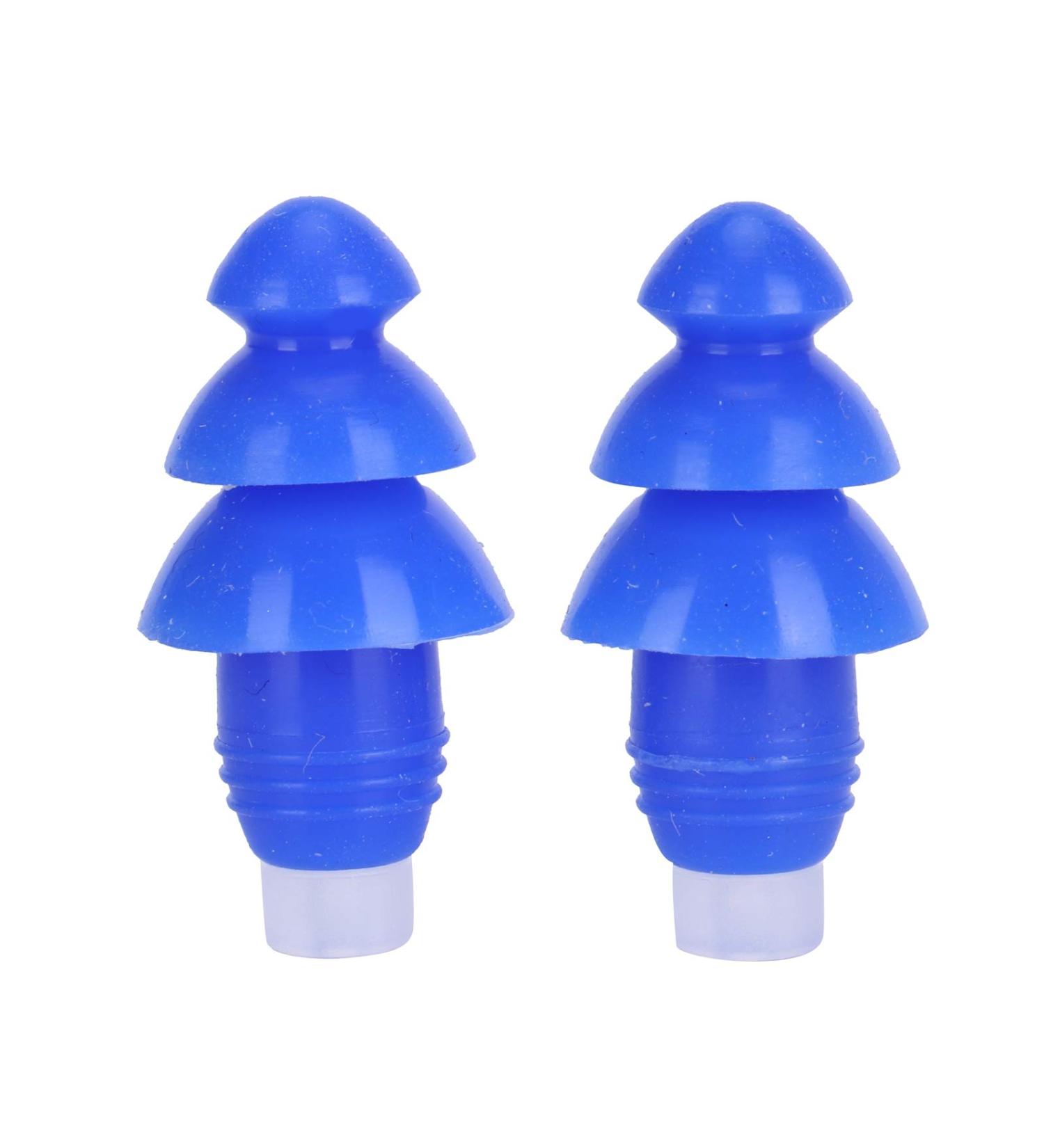 Buy Reusable Blue Ear Plugs for Swimming Showering & Sleeping - Noise Reduction - Buy Online on GoSupps.com