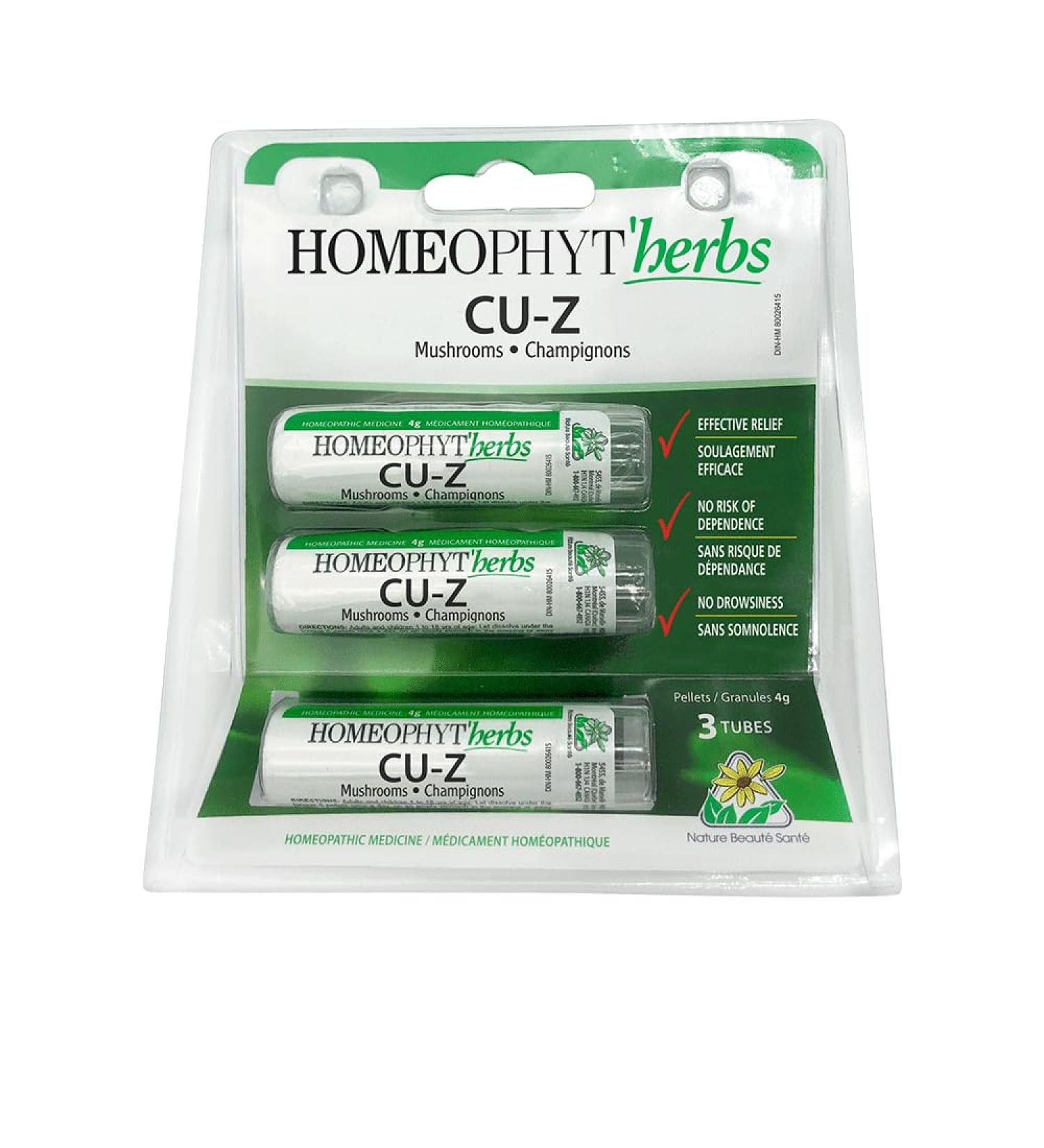 Homeocan - CU-Z 3x4g Copper-Zinc Mushrooms