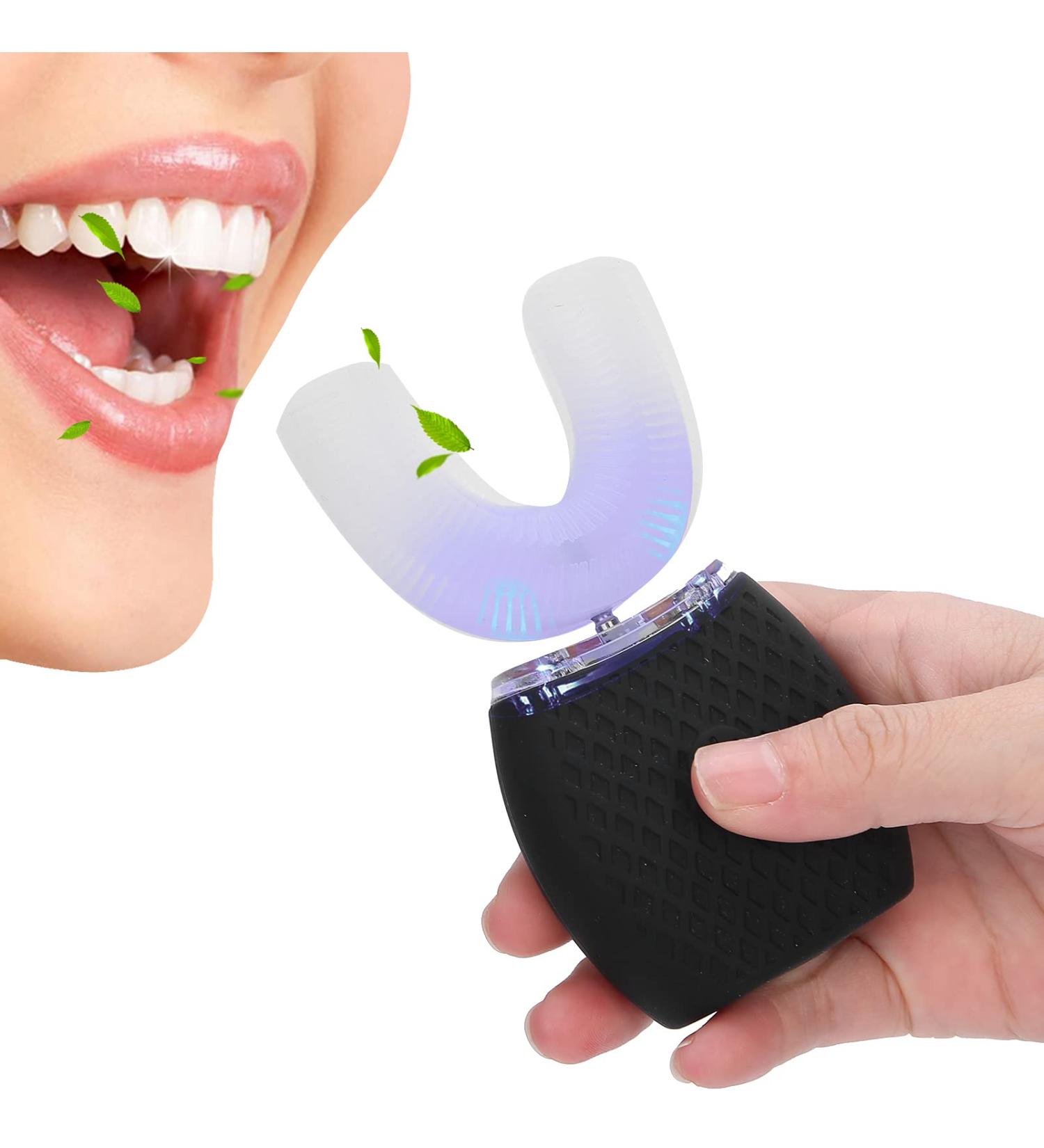 U-Shaped Electric Toothbrush - Rechargeable Waterproof 360 Cleansing Smart Learning Design | International Shipping - Buy Online on GoSupps.com