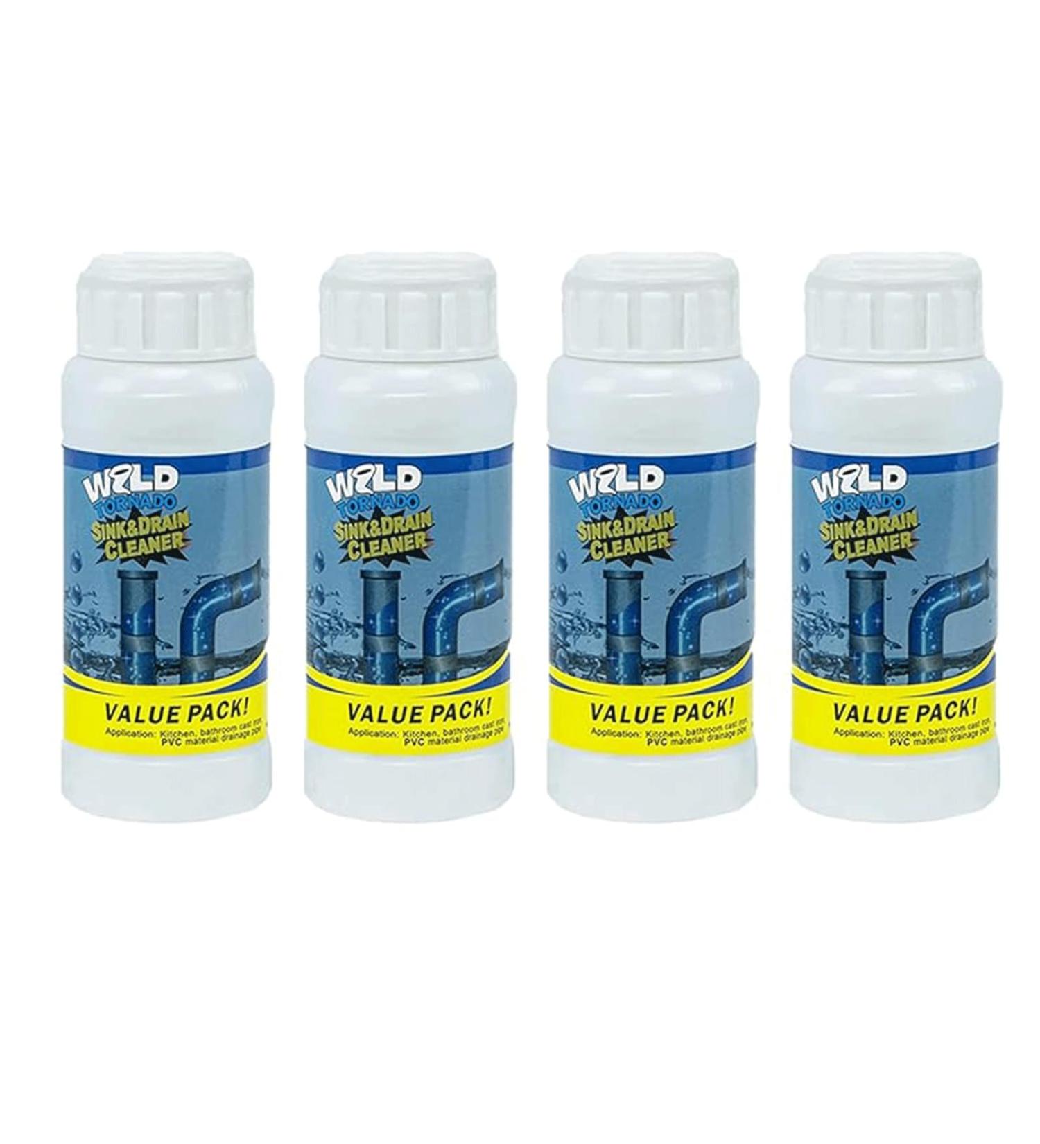 Wild Tornado Sink & Drain Cleaner | Powerful Foaming Clog Remover | 4PCS | Fast-Acting Kitchen & Pipe Cleaner - Buy Online on GoSupps.com