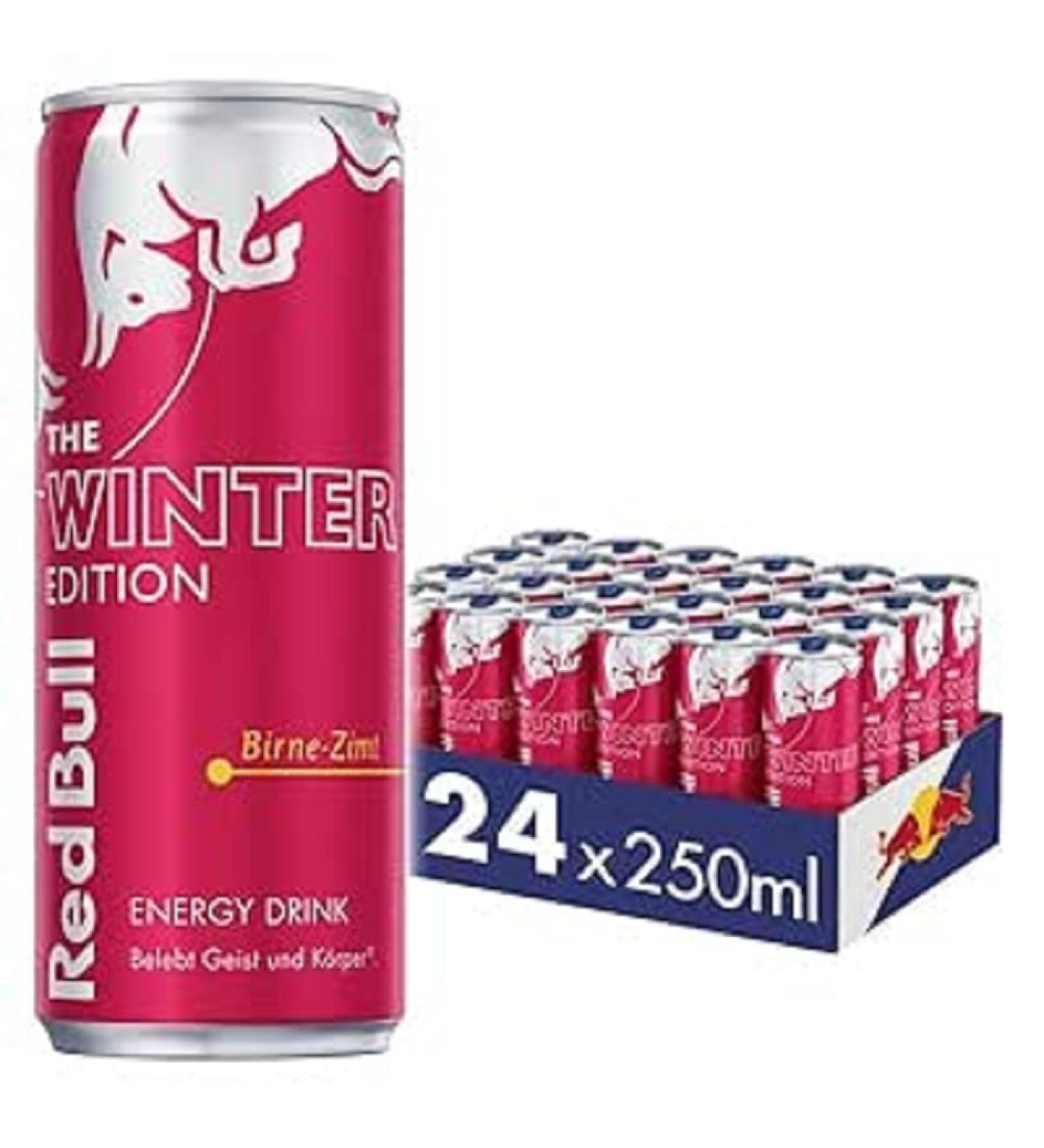 Red Bull Winter Edition Pear-Cinnamon - 24-Pack Cans (250 ml) | International Shipping Available - Buy Online on GoSupps.com