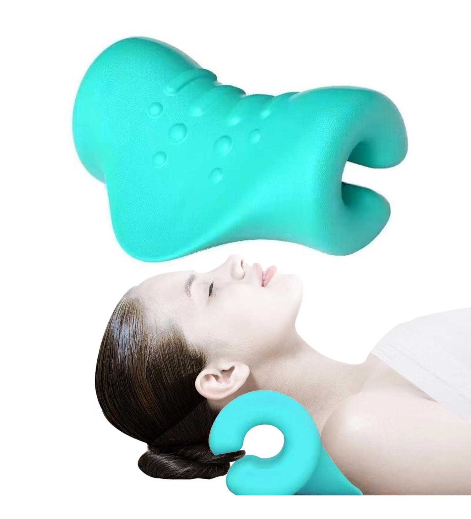 Naked Decorations Neck Cloud - Cervical Traction Device for Neck Pain Relief & Support | Blue-Green Neck Cushion for Alignment & Relaxation - Buy Online on GoSupps.com