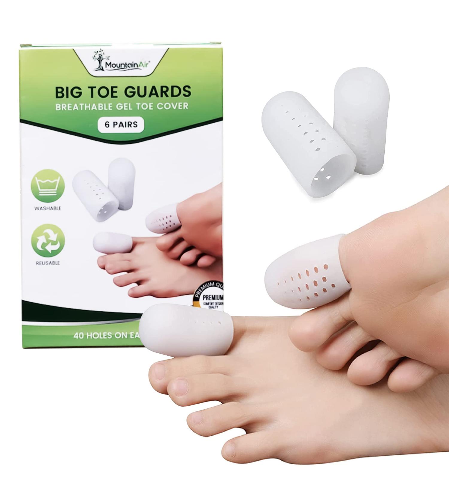 MountainAir Silicone Toe Caps - 12 Pack Gel Toe Covers for Ingrown Toenail Protection - Breathable Big Toe Guards for Men & Women - Reduce Friction & Corns - Medium - Buy Online on GoSupps.com