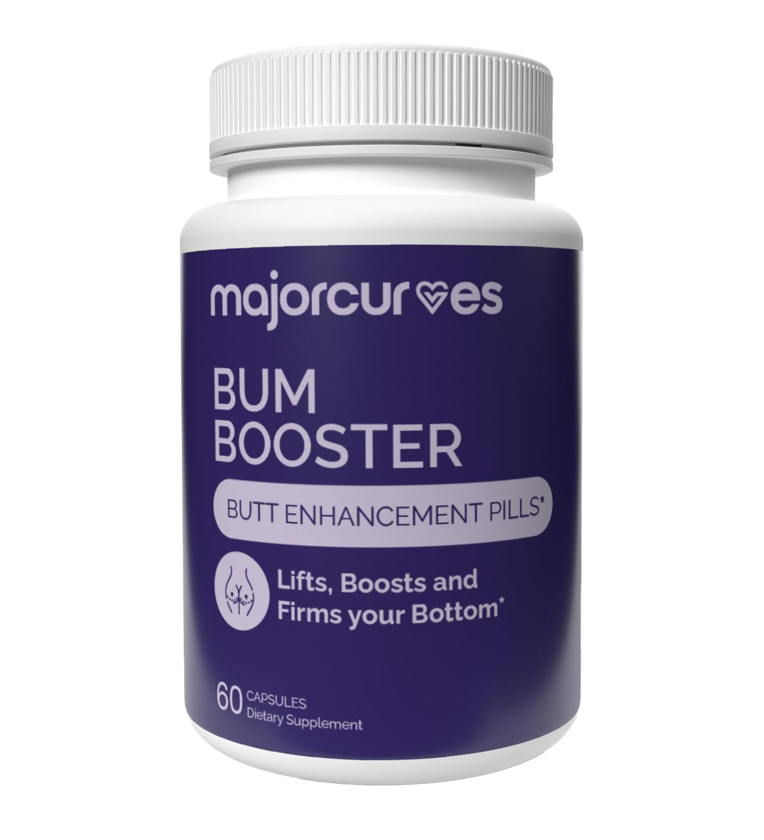 Major Curves Bum Booster Pills Butt Enhancement for Women Booty Growth Capsules for Bigger Bum Curvier HIPS and Glutes Natural Brazilian Butt Lift Alternative with Fenugreek and Wild Yam - Buy Online on GoSupps.com