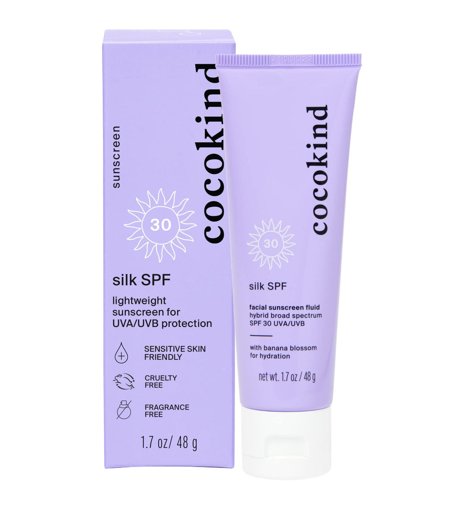 Cocokind Silk SPF 30 Mineral & Chemical Sunscreen for Face - Ultimate Protection - Buy Online on GoSupps.com