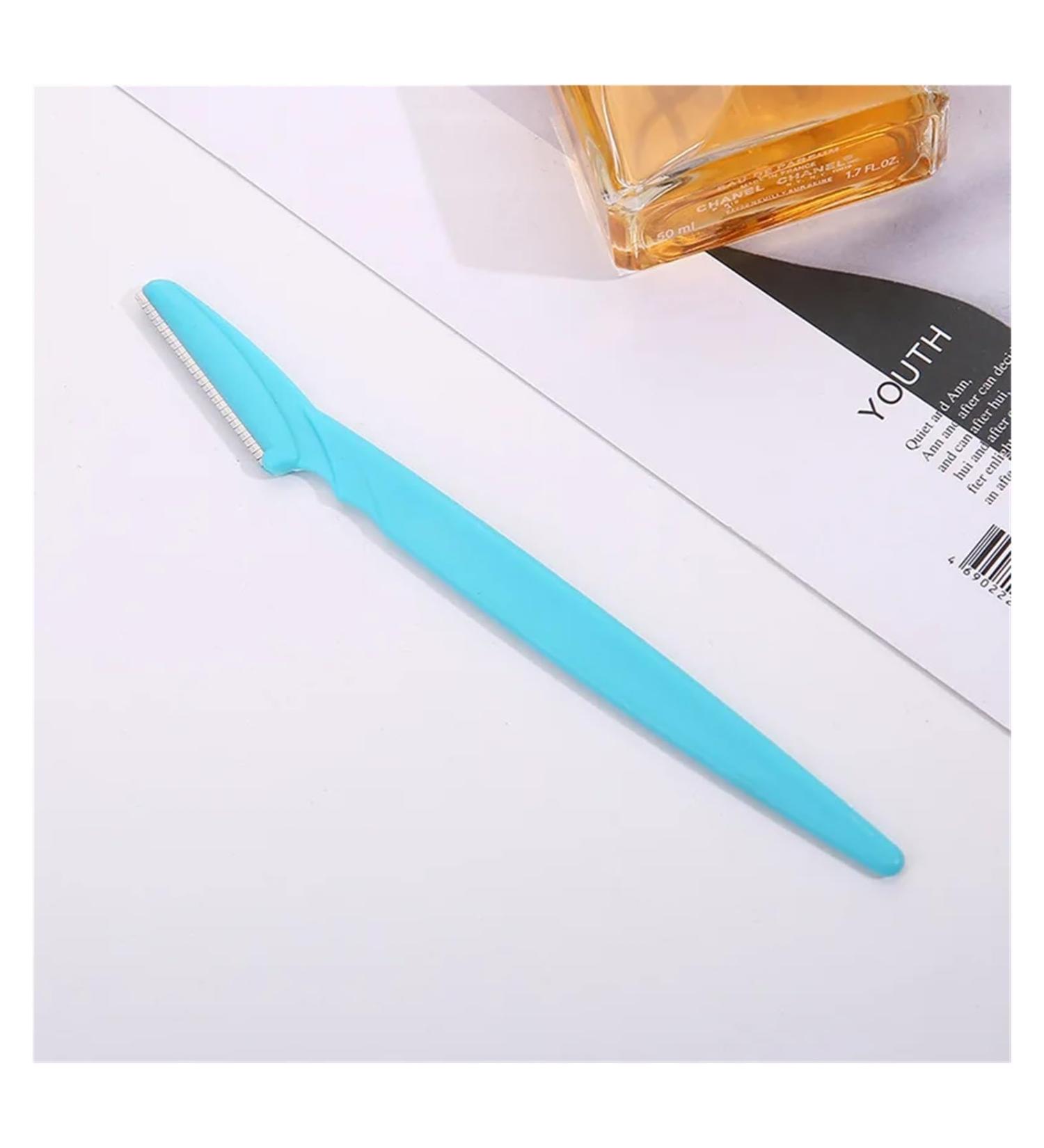1/3 Pcs Women's Razors - Eyebrow & Lip Hair Remover - Sharp Stainless Steel Safety Knife (Blue) - International Shipping Available - Buy Online on GoSupps.com
