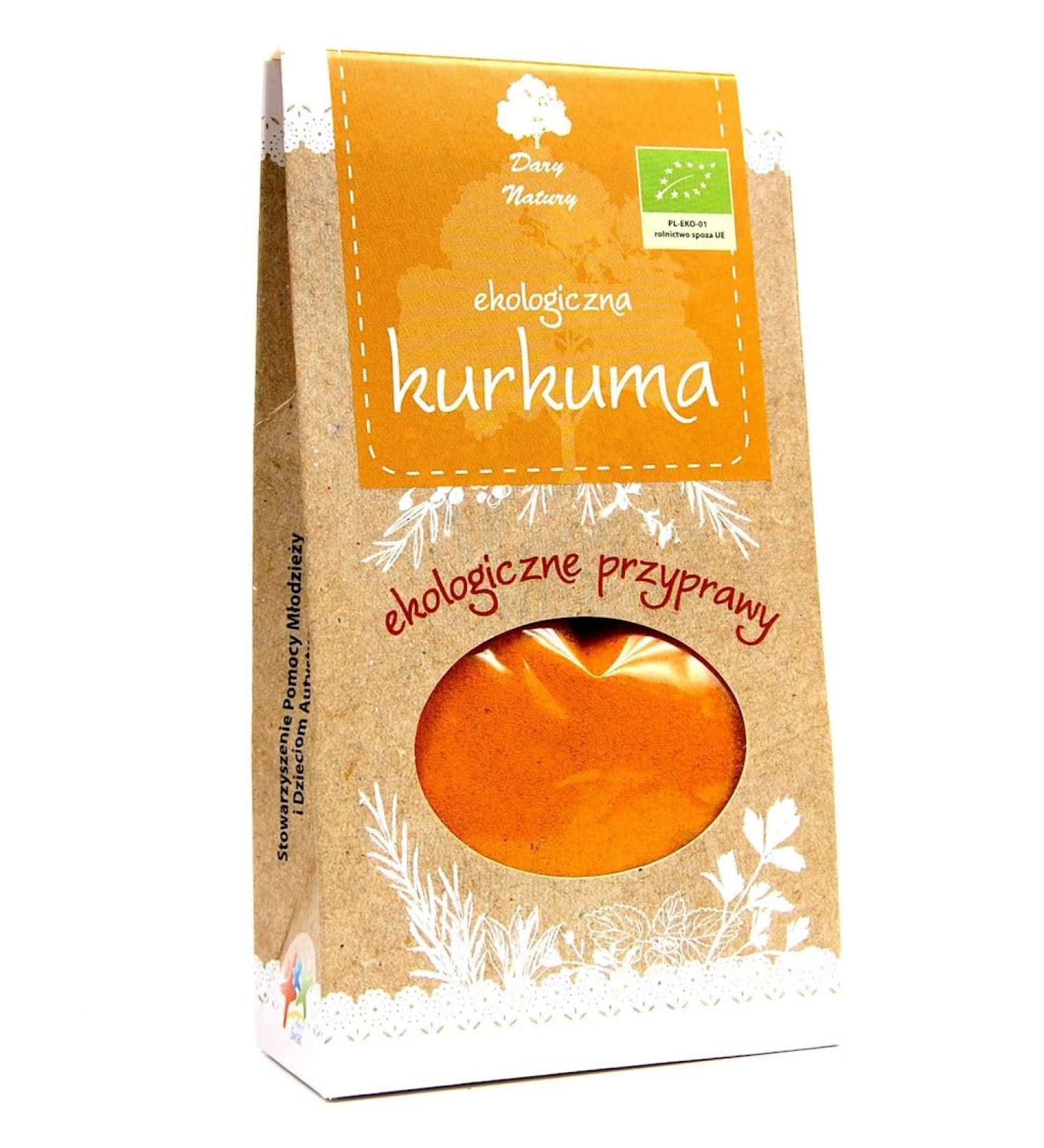  Dary Natury Curcuma ORGANIC 50 g - GIFTS OF NATURE - Buy Online on GoSupps.com