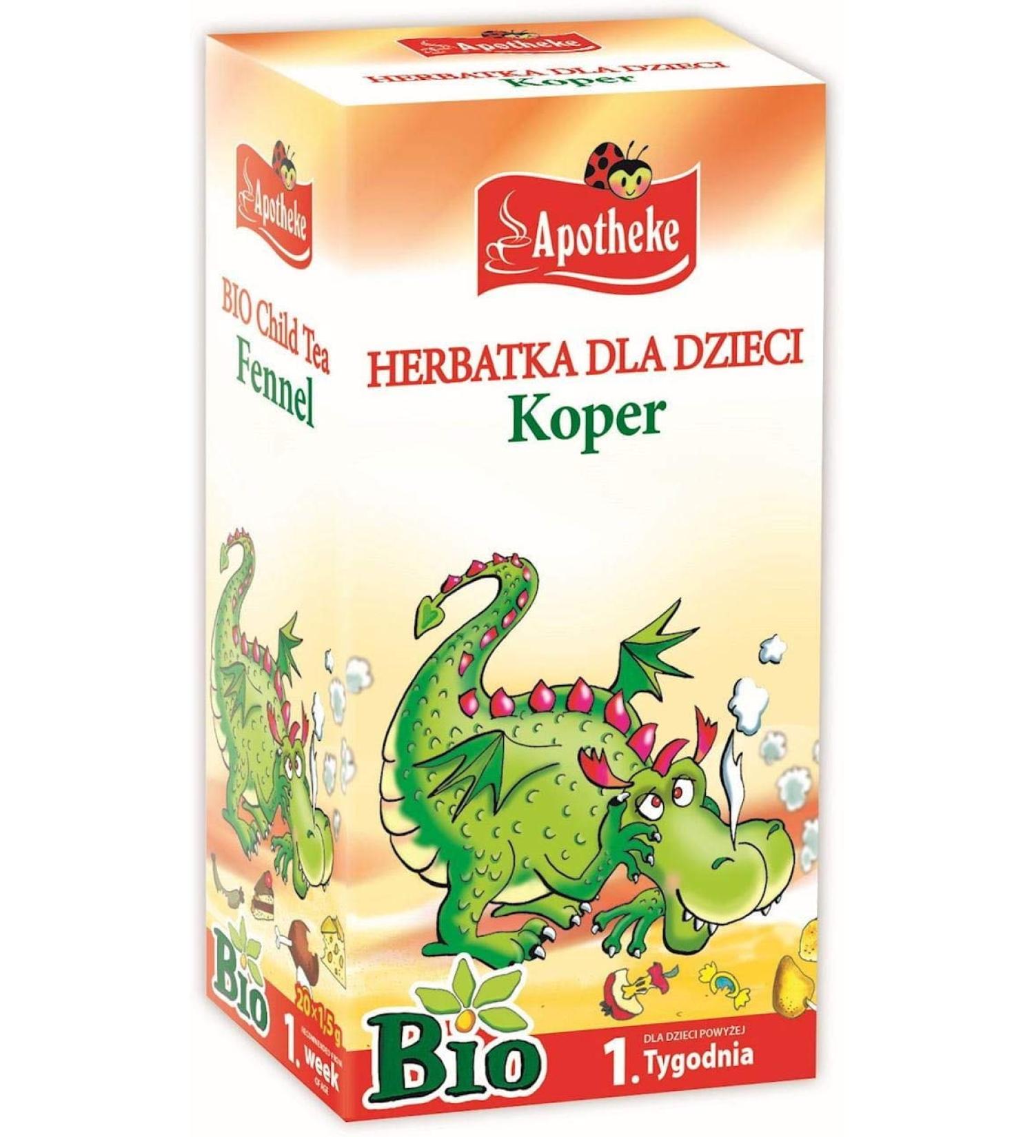 APOTHEKE Tea for children - organic dill 20 x 1.5 g Pharmacy