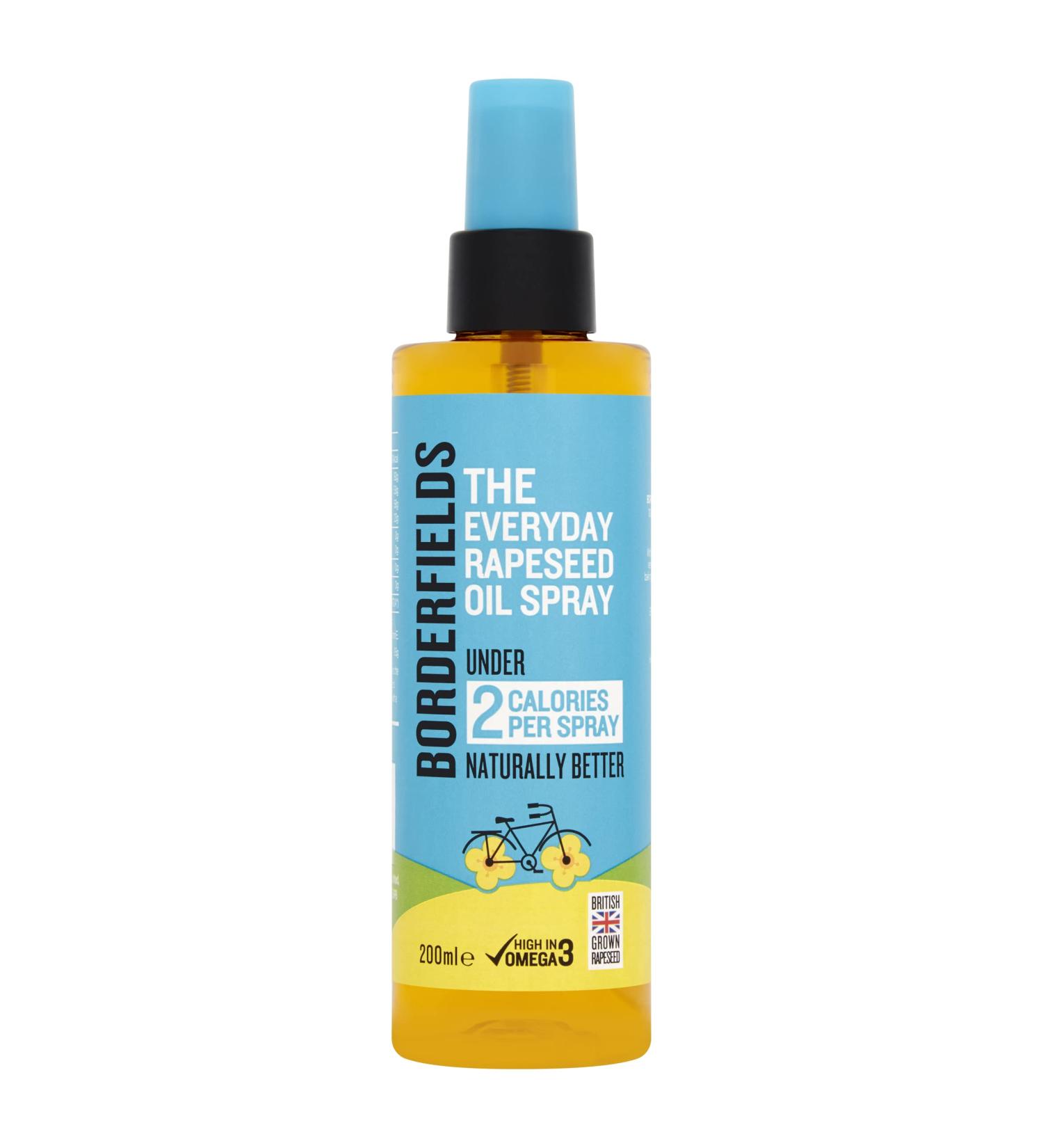 Borderfields Rapeseed Oil Spray 200ml - Convenient Everyday Cooking Spray - Buy Online on GoSupps.com