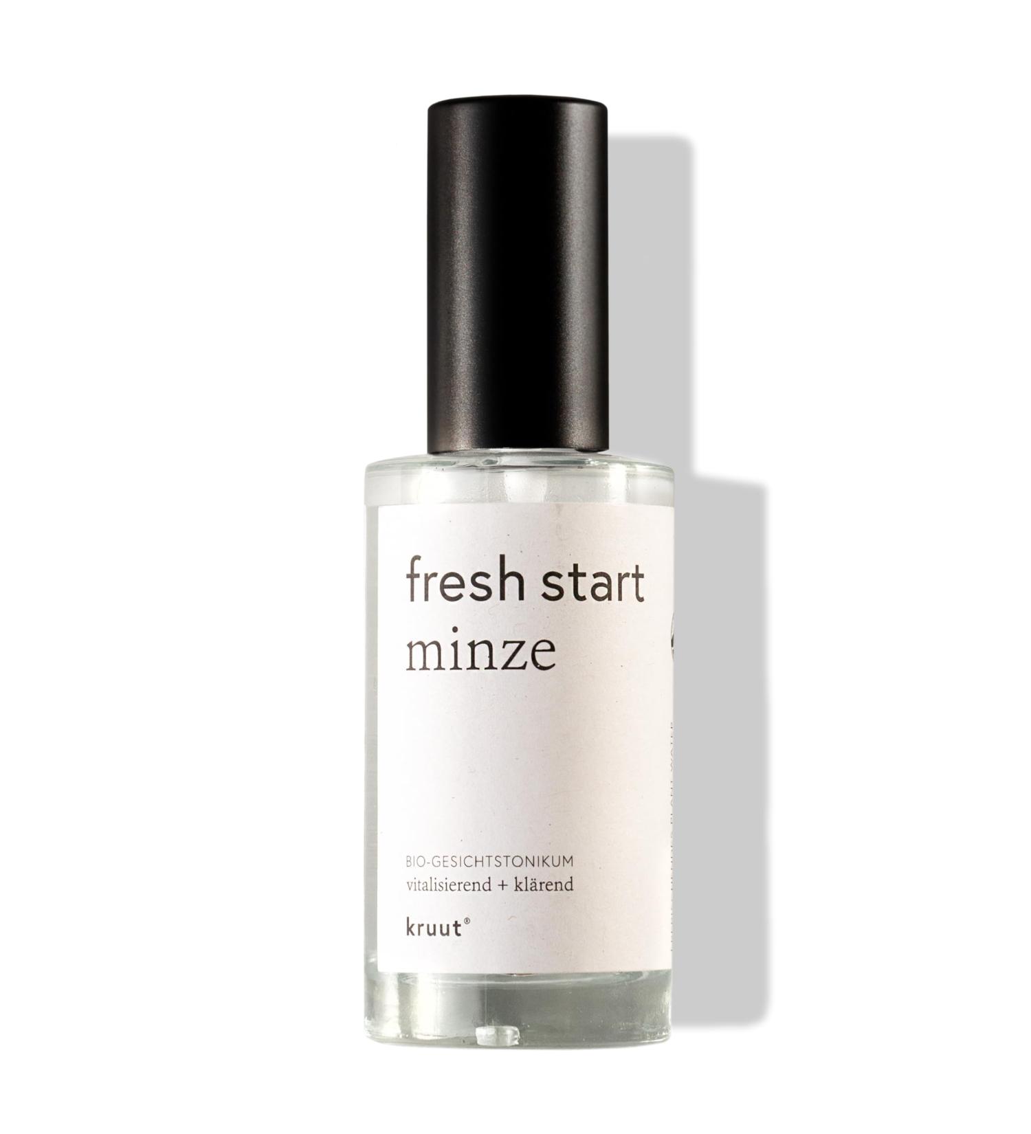 Kruut Fresh Start Hydrolat Organic 50 ml - 100% Natural Facial Toner with Peppermint - Cleanses and Revitalises on the Skin - Buy Online on GoSupps.com