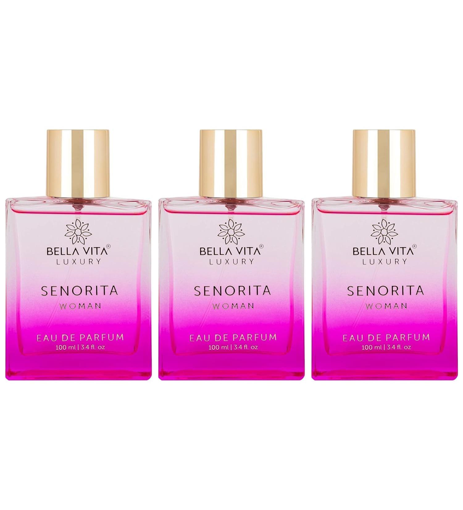 Luxury Women Senorita Eau De Parfum Liquid Perfume With Yuzu Lotus Magnolia & Musk |Fresh & Fruity Long Lasting Edp Frgarance Scent 100 Ml (Pack Of 3) - Buy Online on GoSupps.com