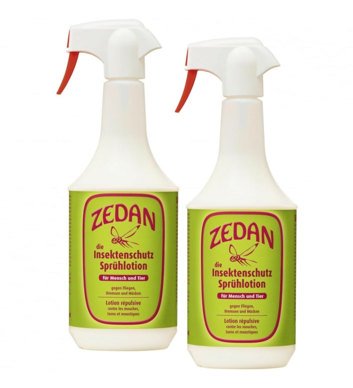 RL24 Zedan SP - Natural Insect Protection Spray for Horses & Riders | 2 x 1000 ml | Effective Against Flies Mosquitoes & More | Buy Now! - Buy Online on GoSupps.com